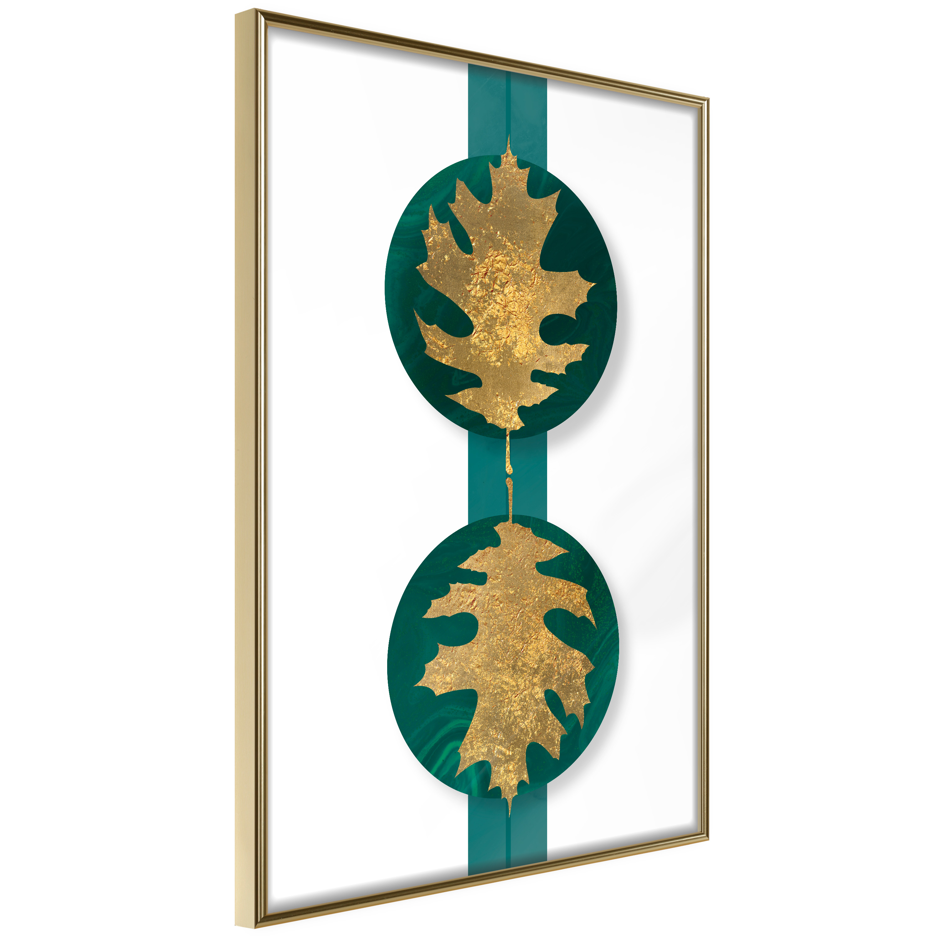Poster - Gilded Oak Leaves - 20x30