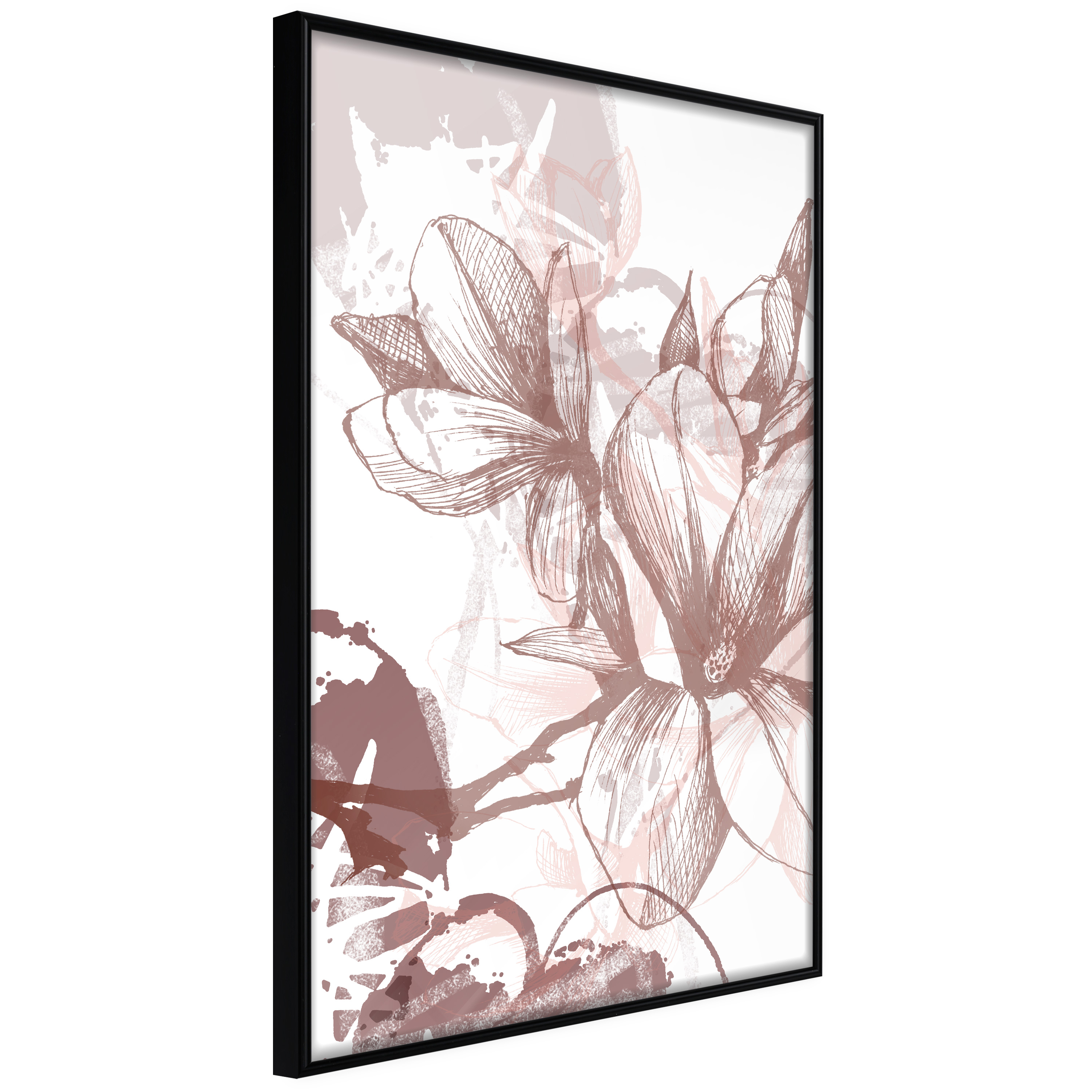 Poster - Drawn Flower - 30x45