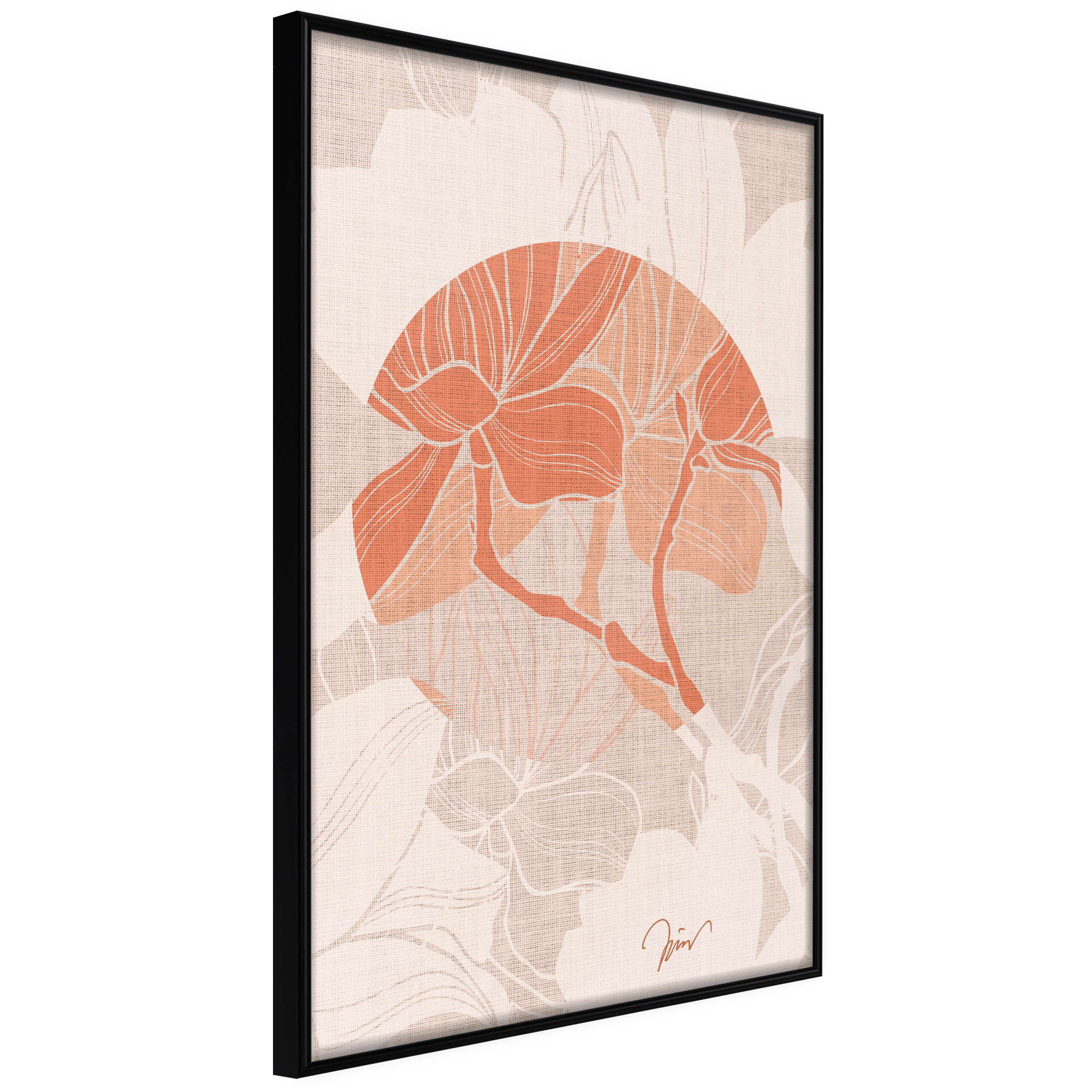Poster - Flowers on Fabric - 20x30