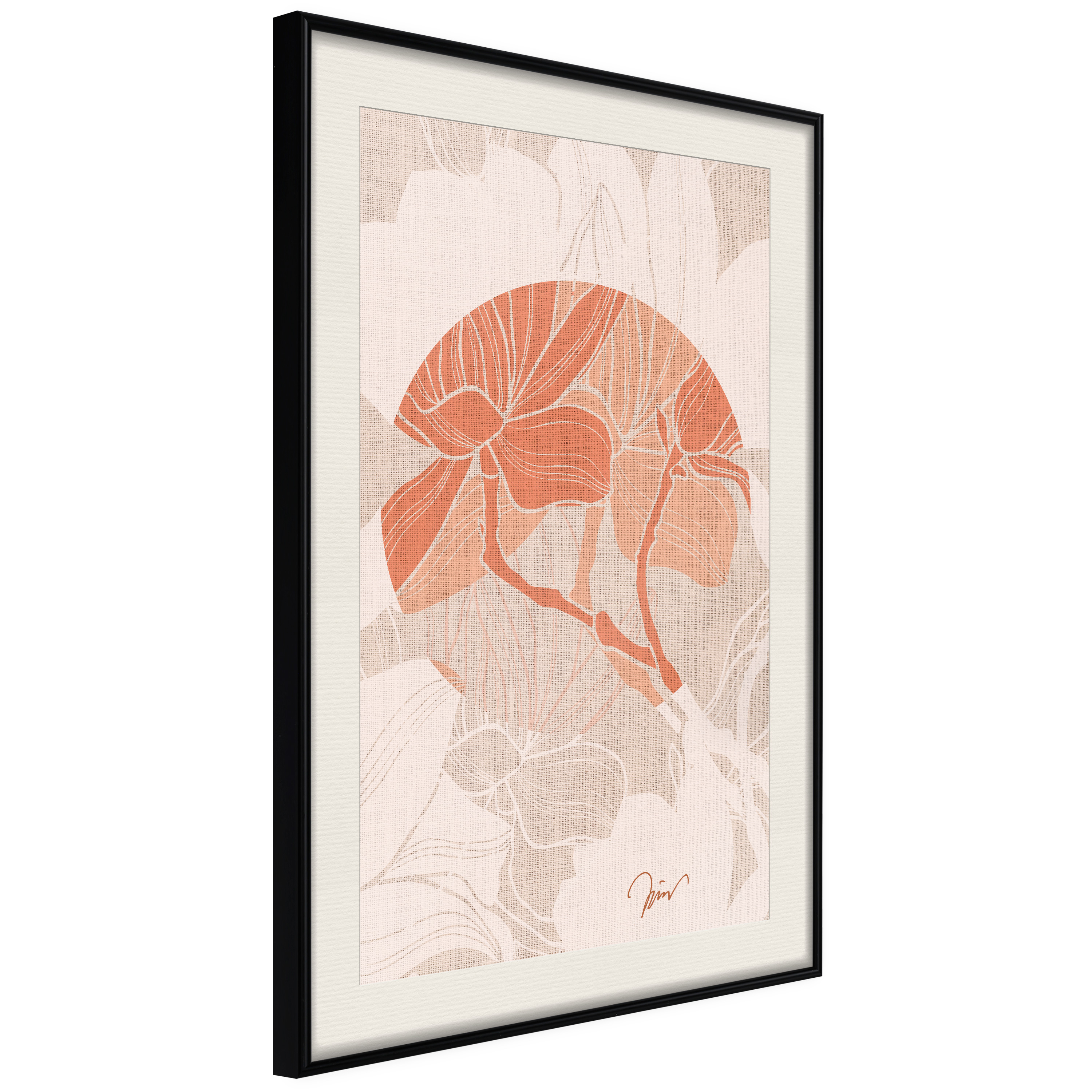 Poster - Flowers on Fabric - 30x45