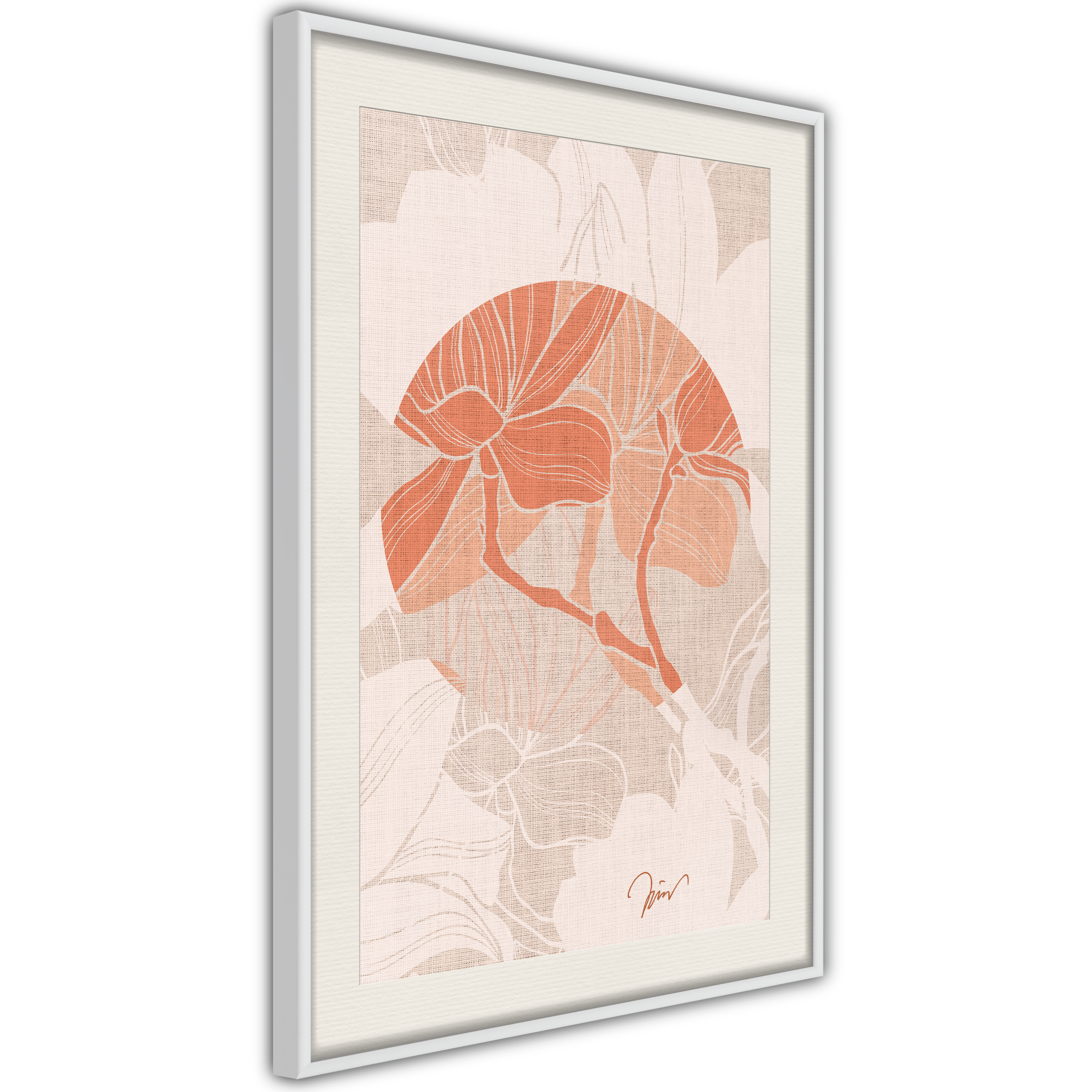 Poster - Flowers on Fabric - 20x30