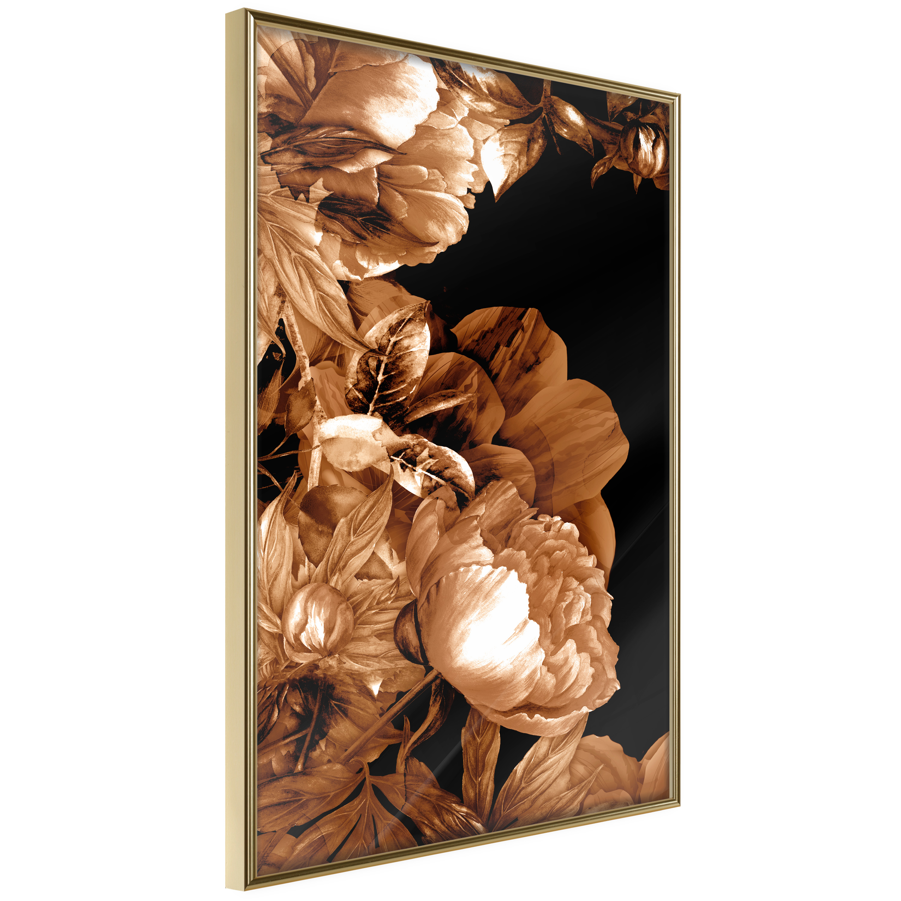 Poster - Summer Flowers in Sepia - 40x60