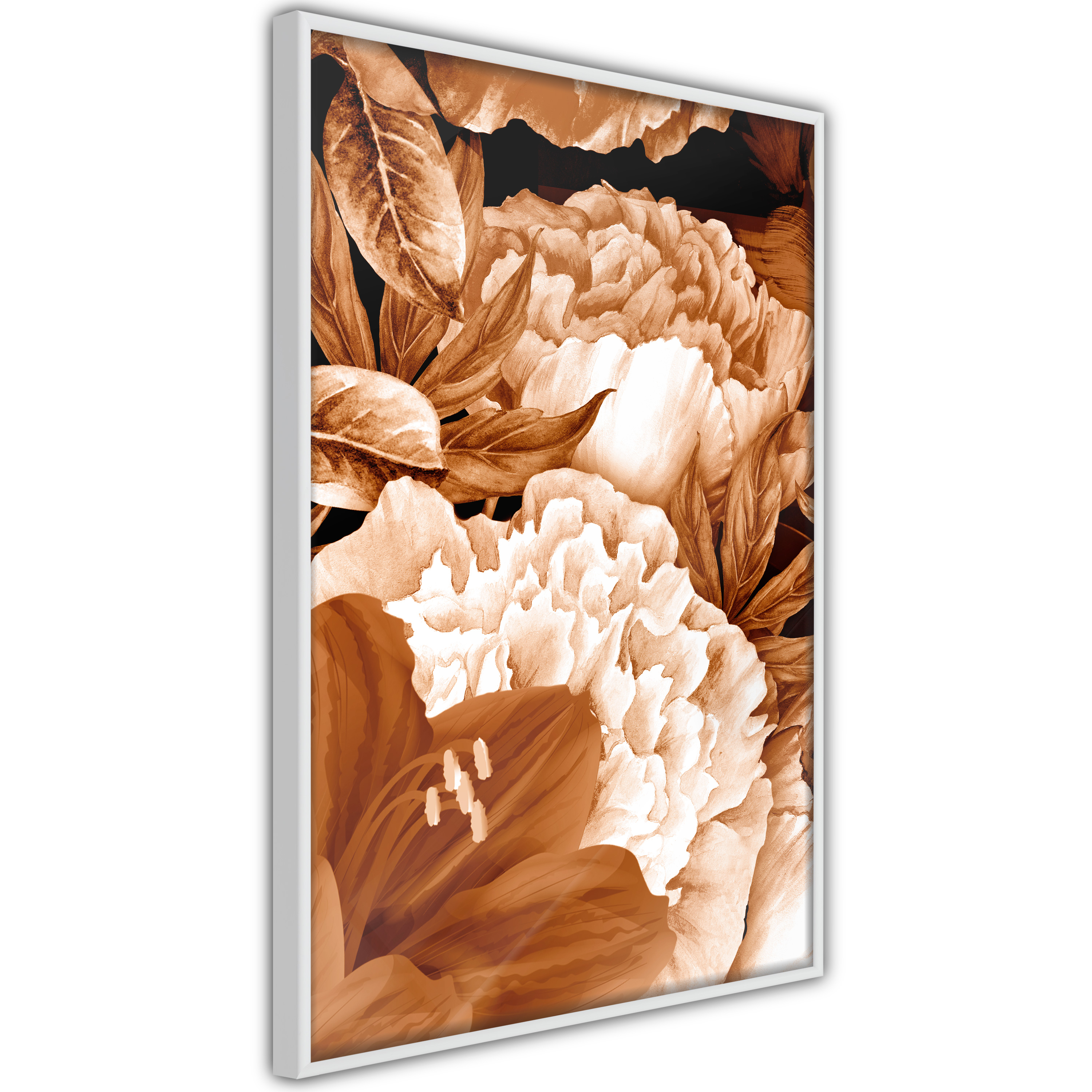Poster - Peonies in Sepia - 20x30