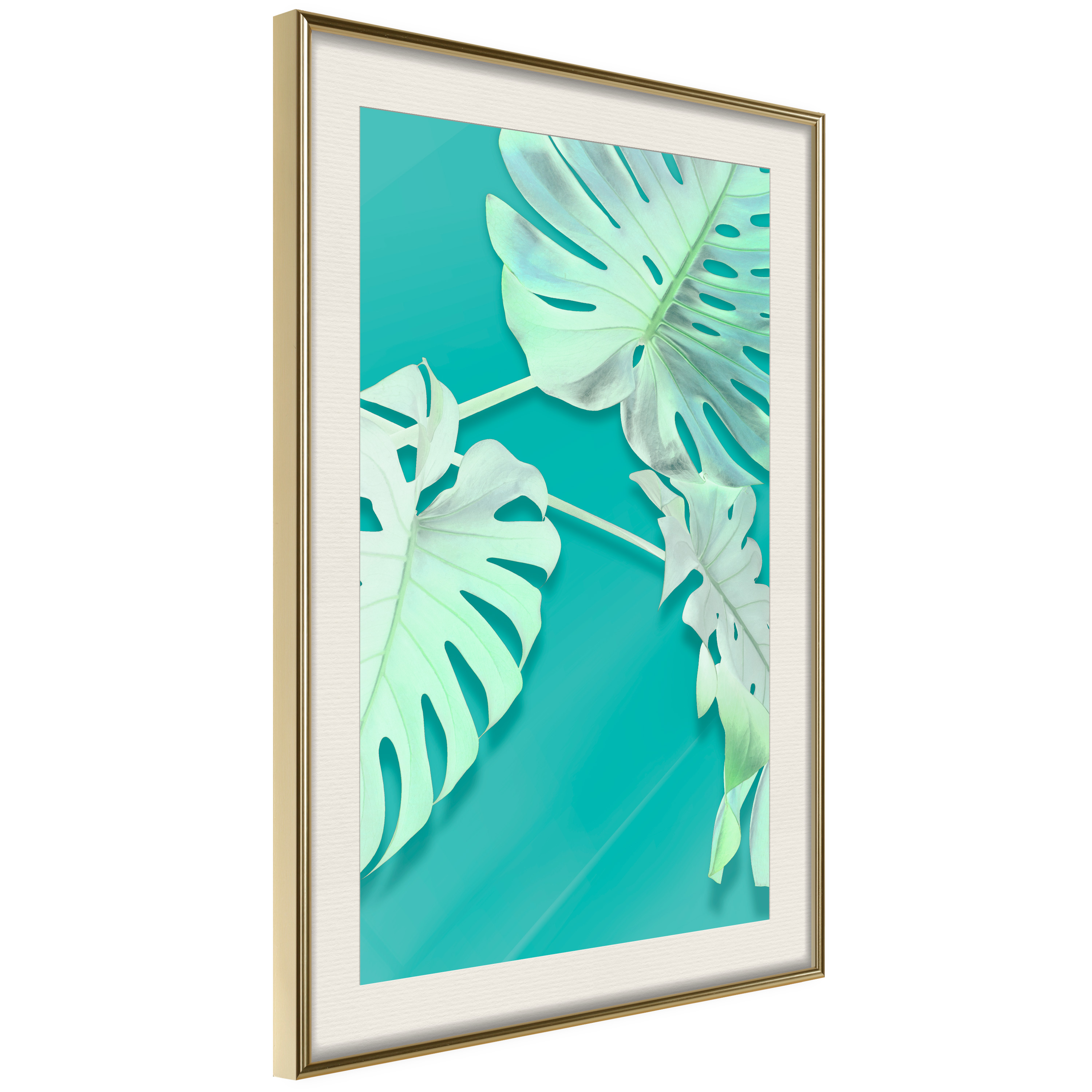 Poster - Teal Monstera - 30x45