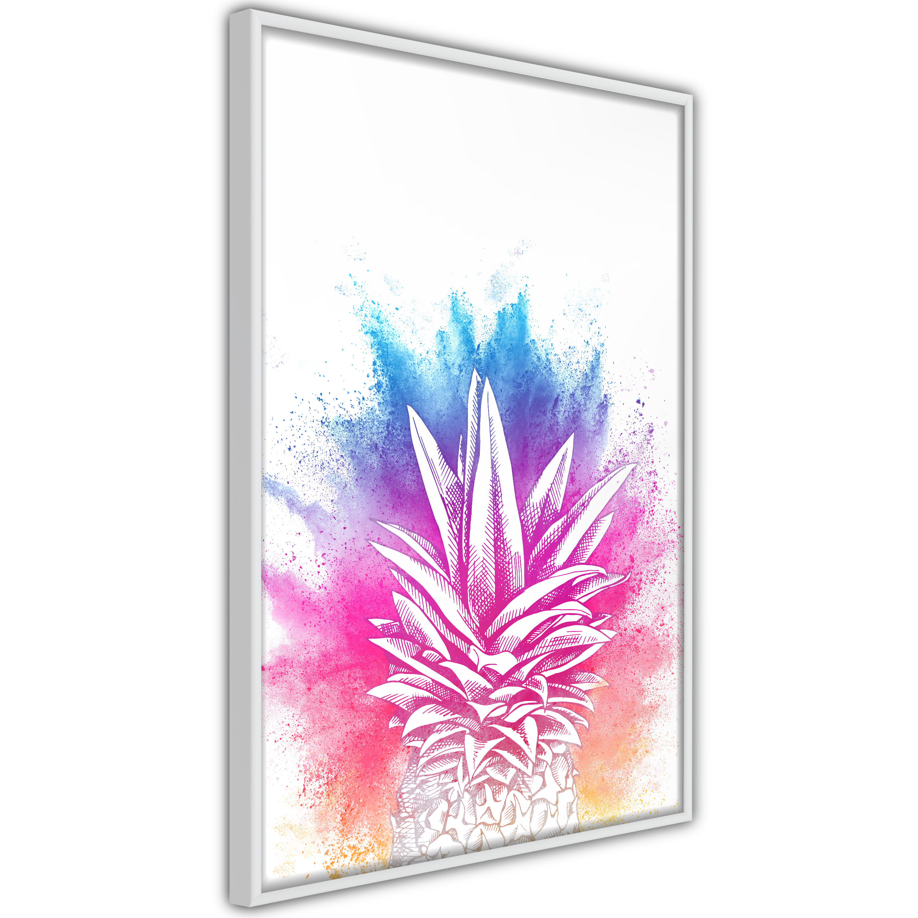 Poster - Rainbow Pineapple Crown - 30x45