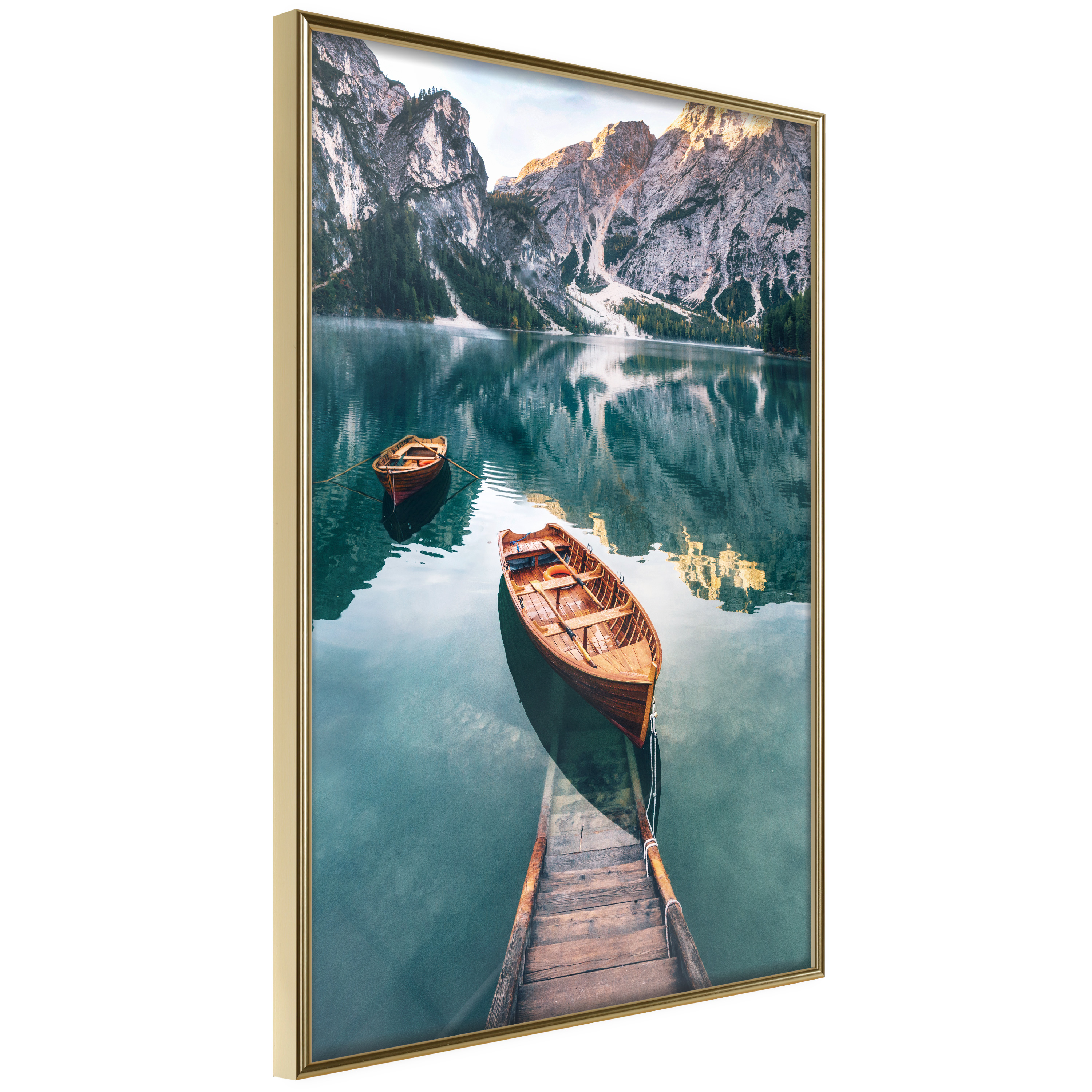 Poster - Lake in a Mountain Valley - 40x60