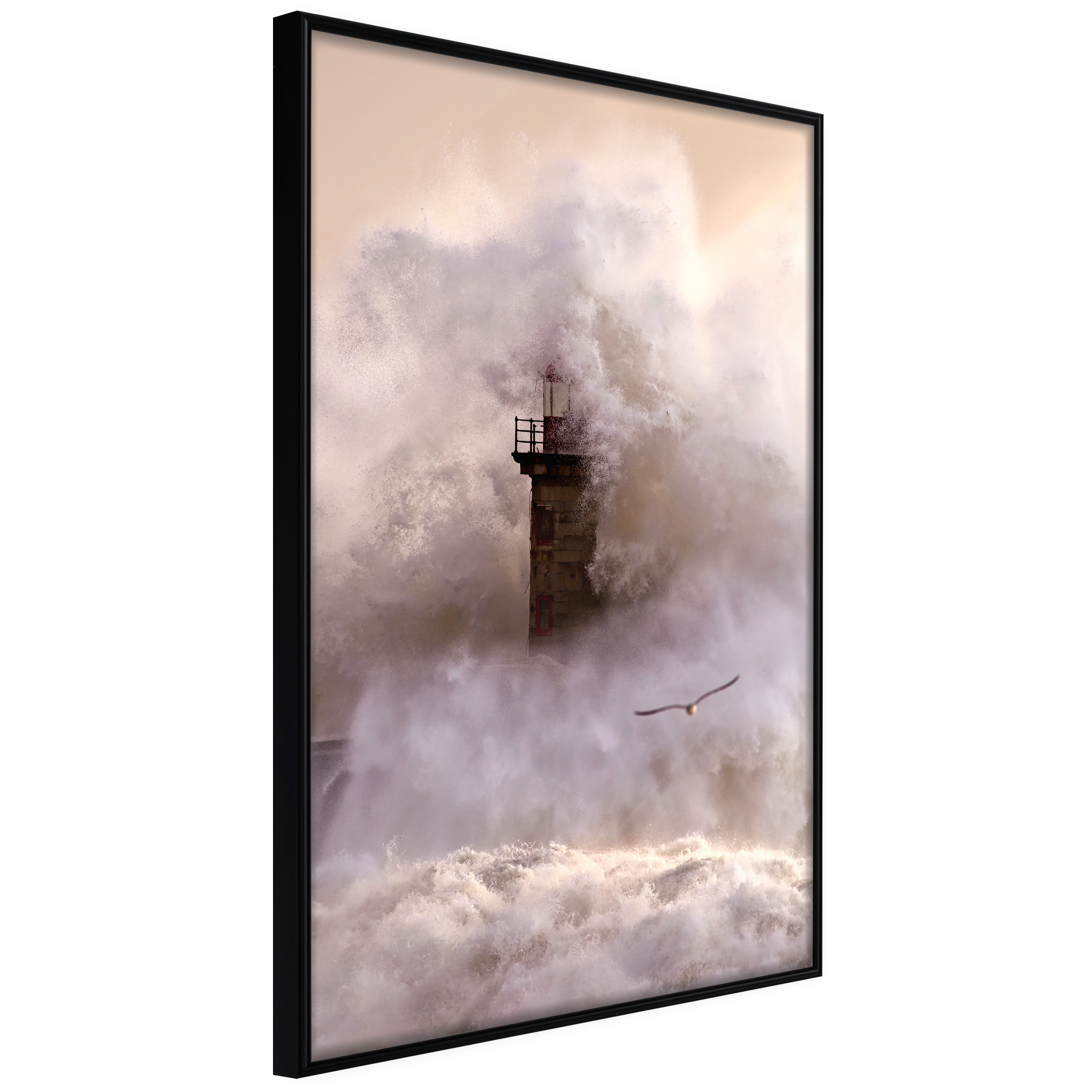 Poster - Lighthouse During a Storm - 20x30