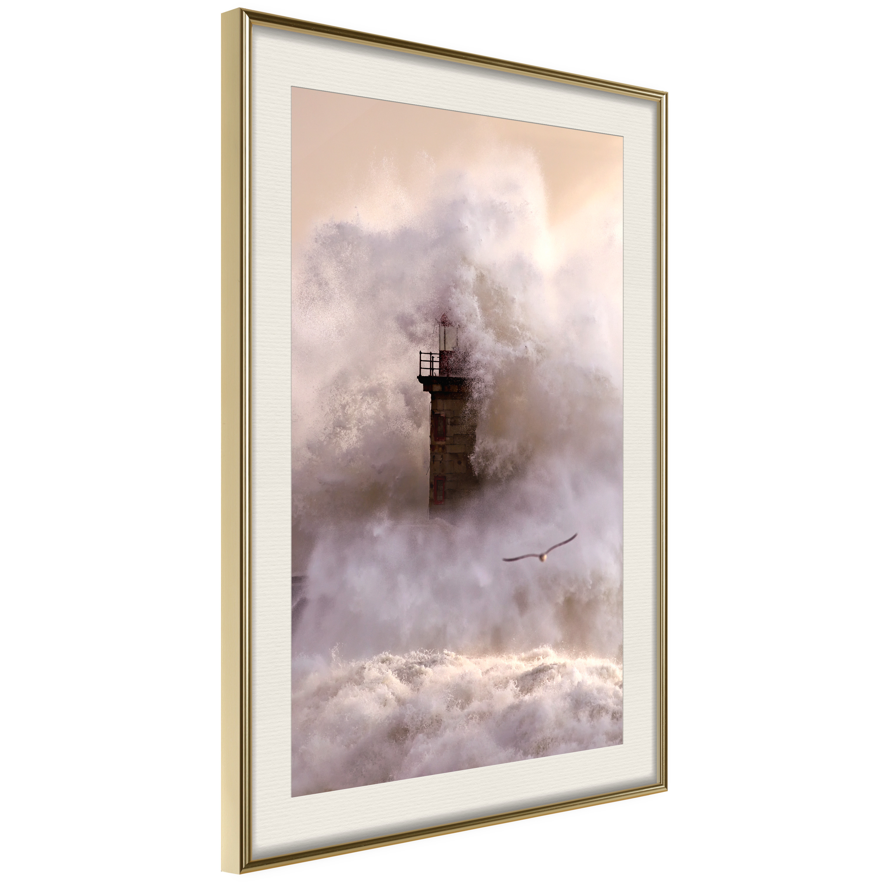 Poster - Lighthouse During a Storm - 30x45