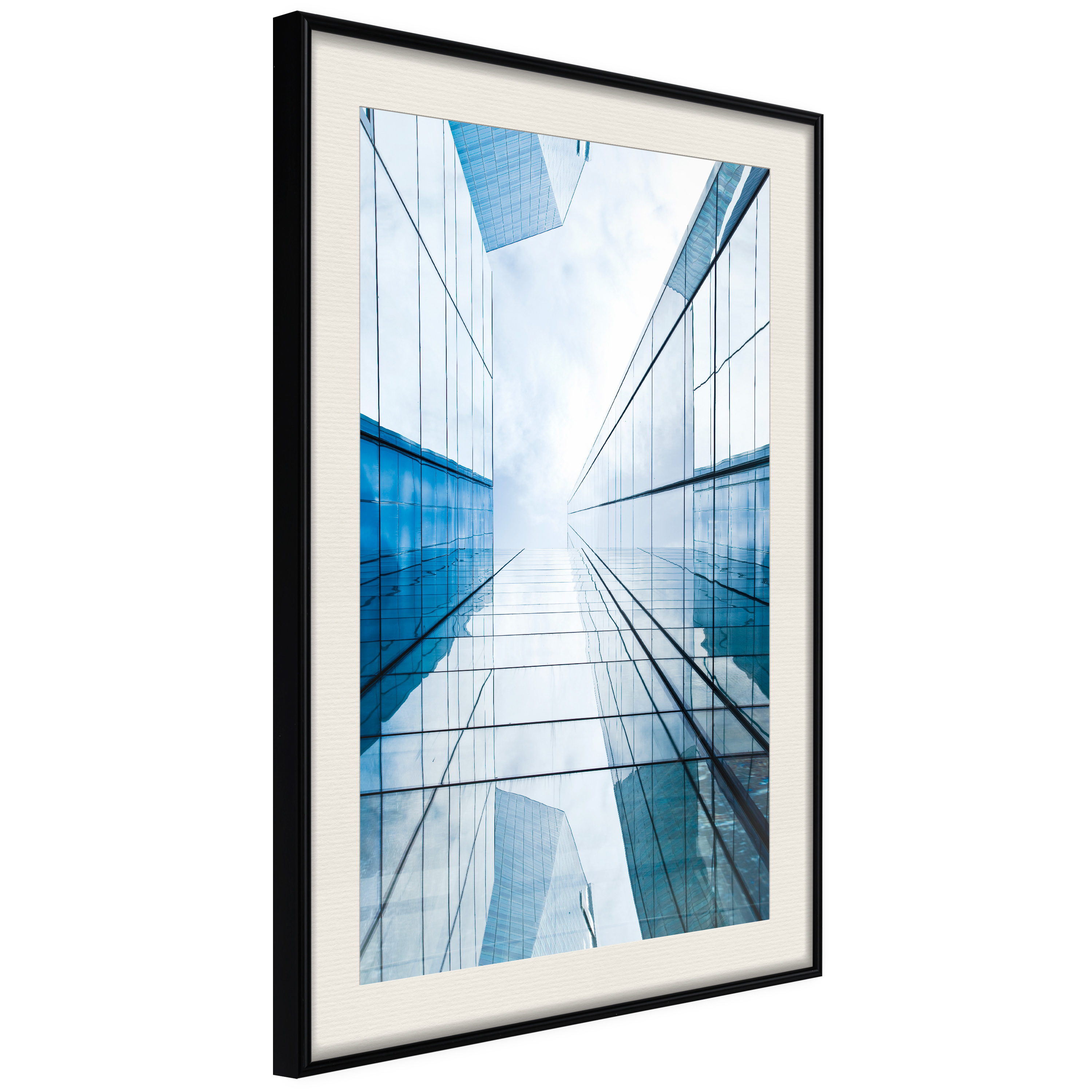 Poster - Steel and Glass (Blue) - 20x30