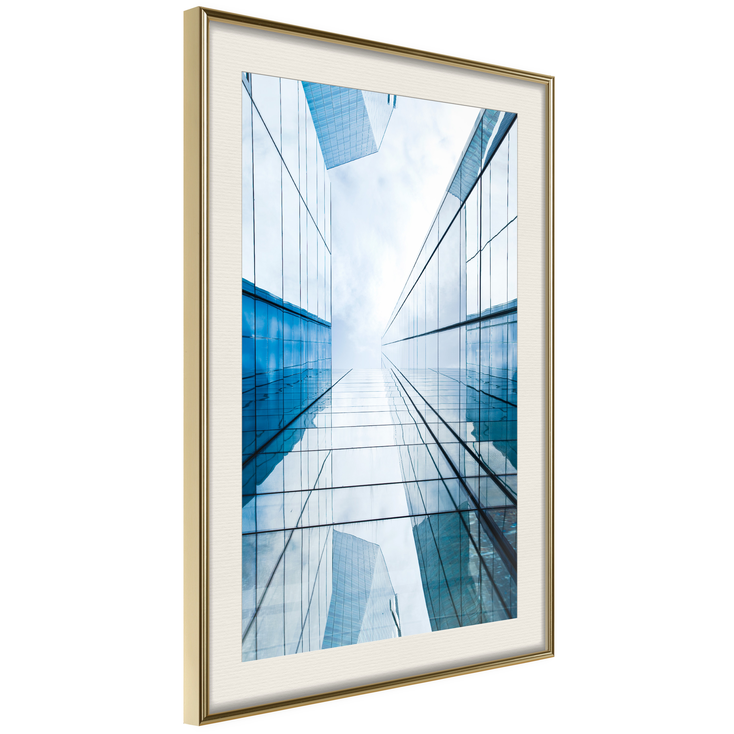 Poster - Steel and Glass (Blue) - 20x30