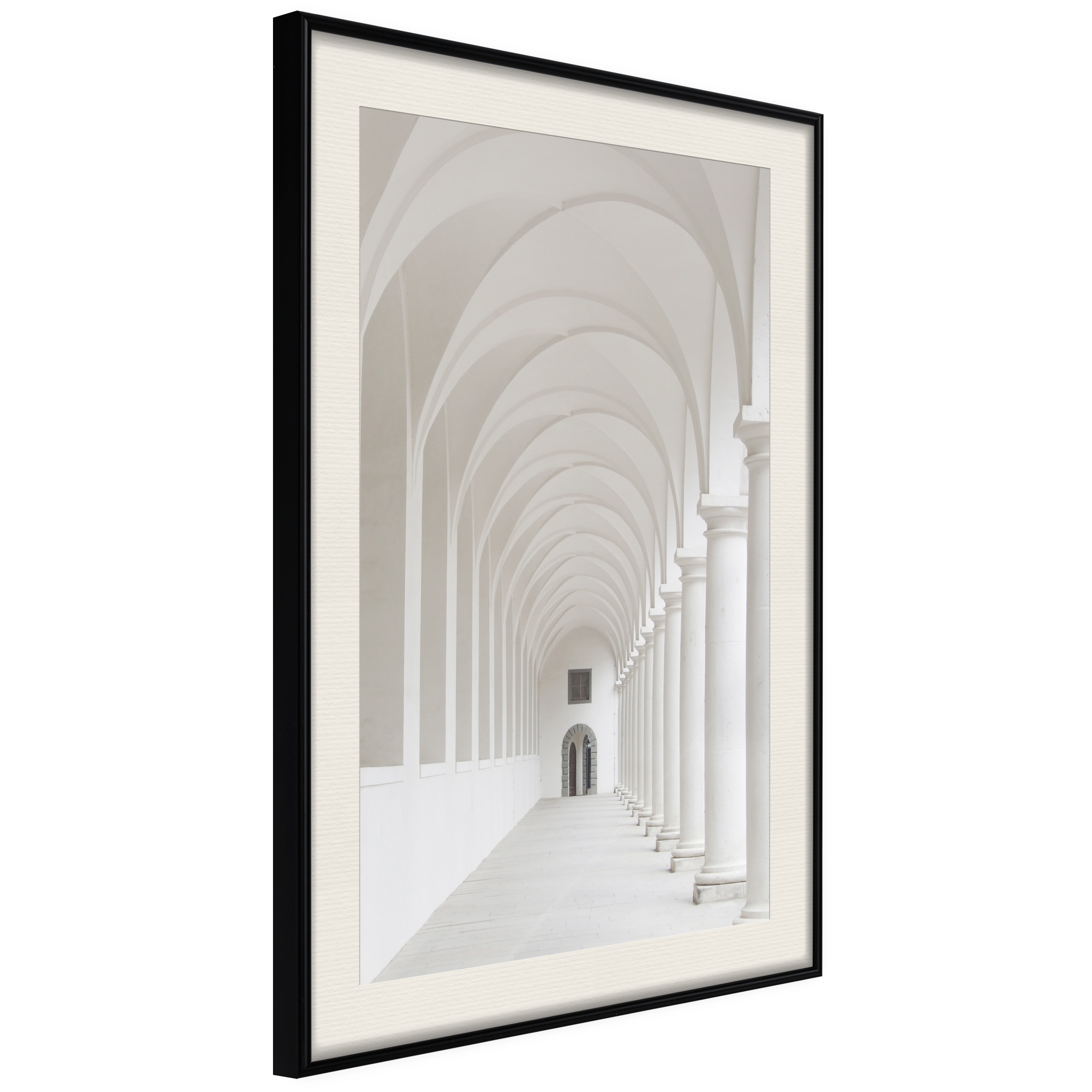 Poster - White Colonnade  - 30x45