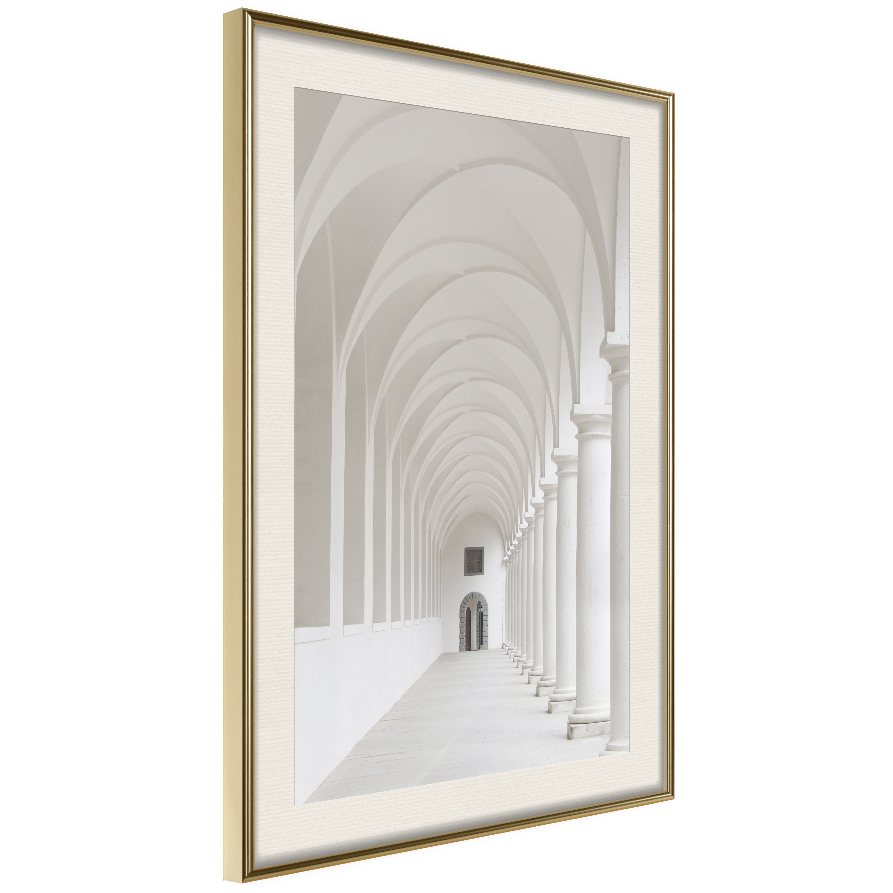 Poster - White Colonnade  - 20x30