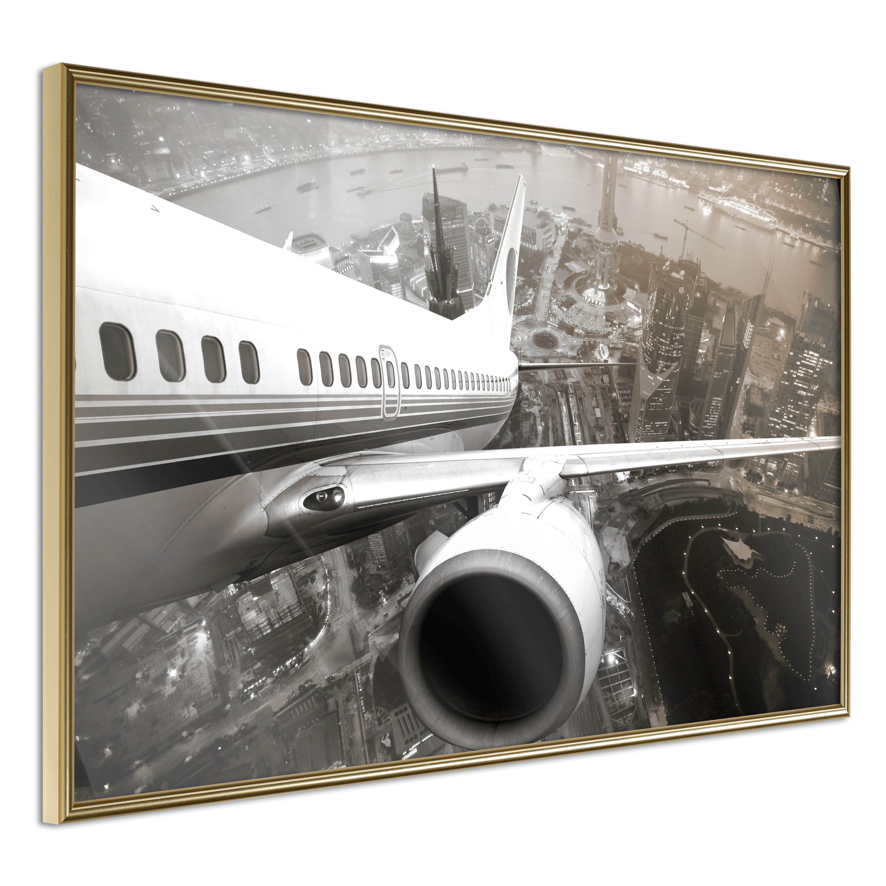 Poster - Plane Wing - 90x60