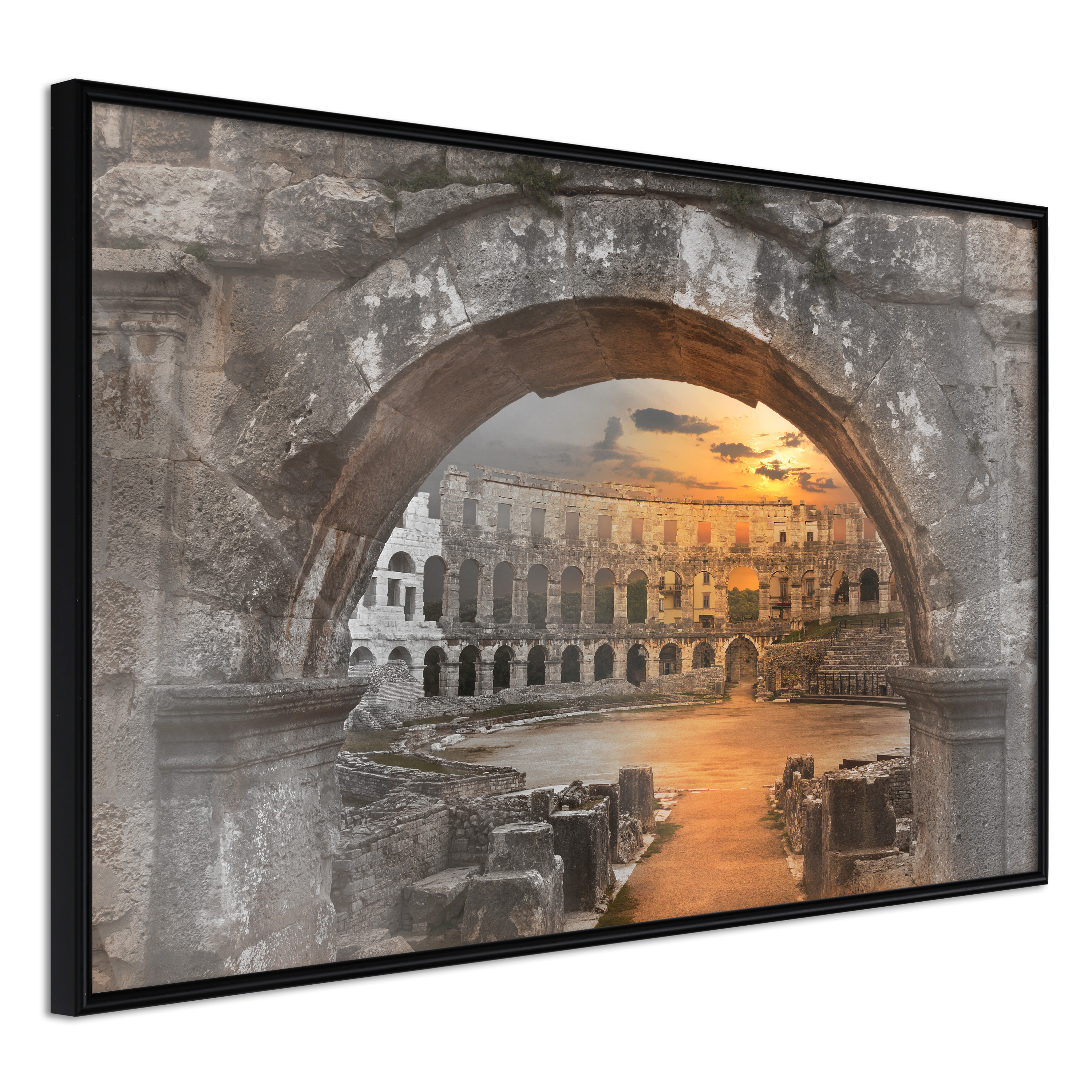Poster - Sunset in the Ancient City - 60x40