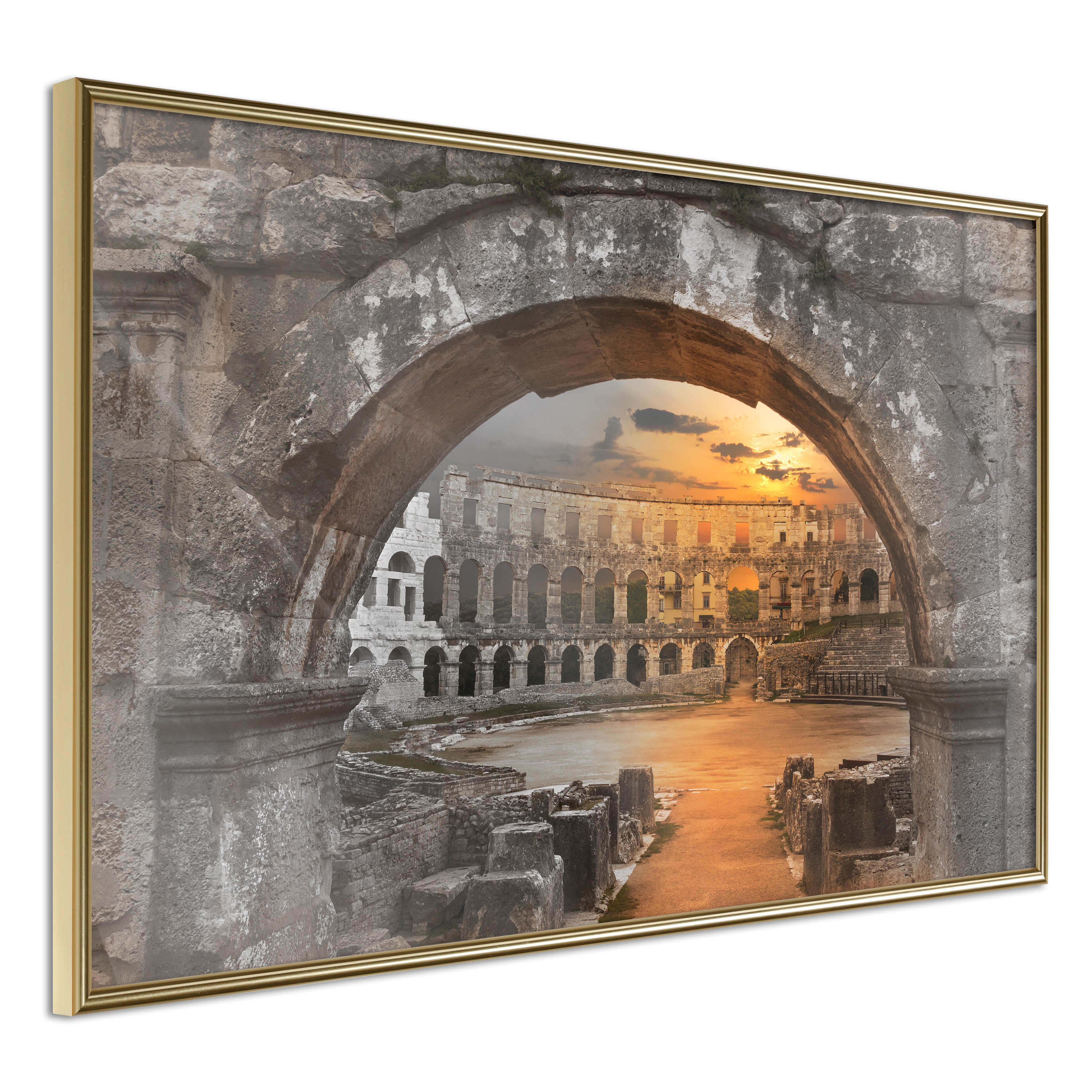 Poster - Sunset in the Ancient City - 90x60
