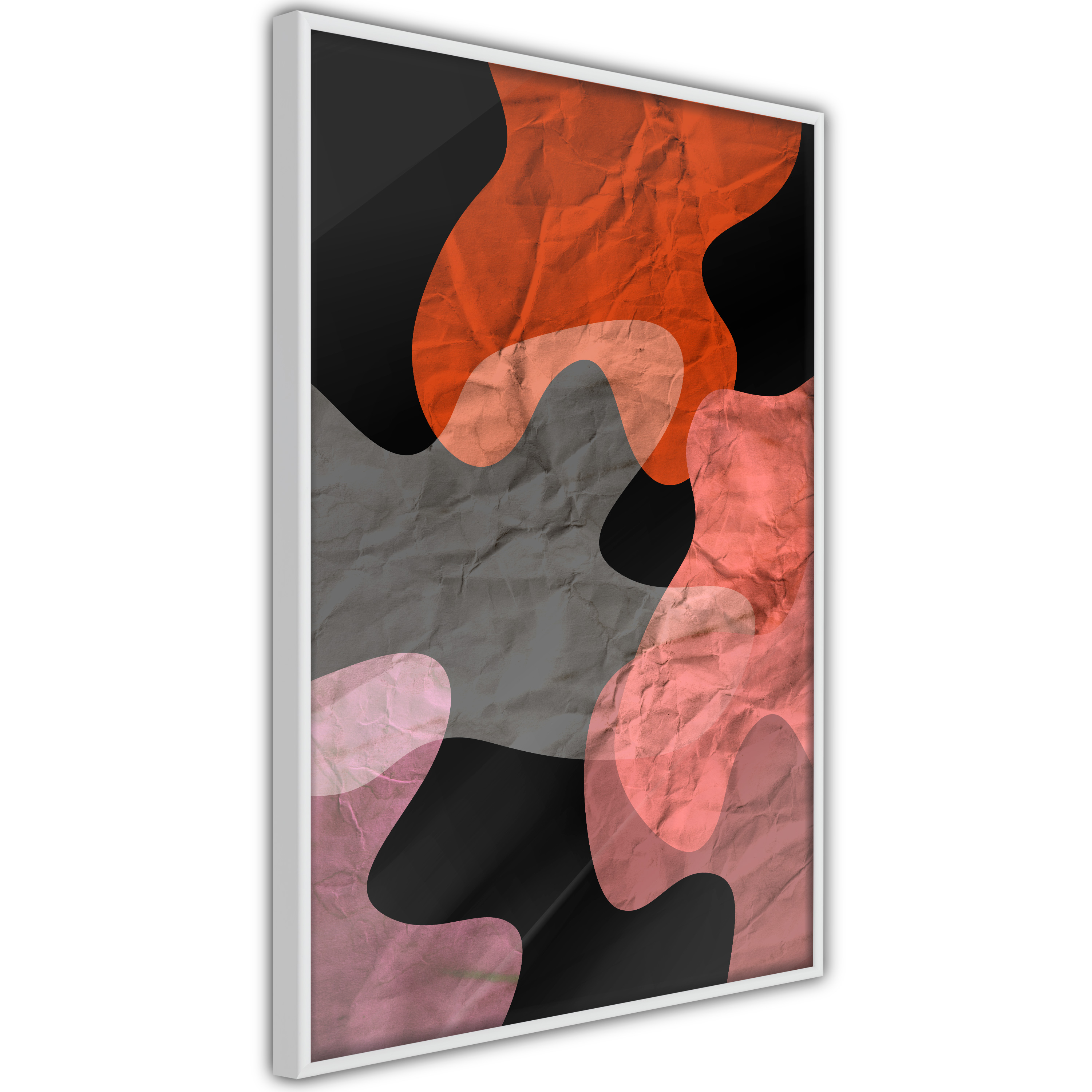 Poster - Colourful Camouflage (Orange) - 30x45