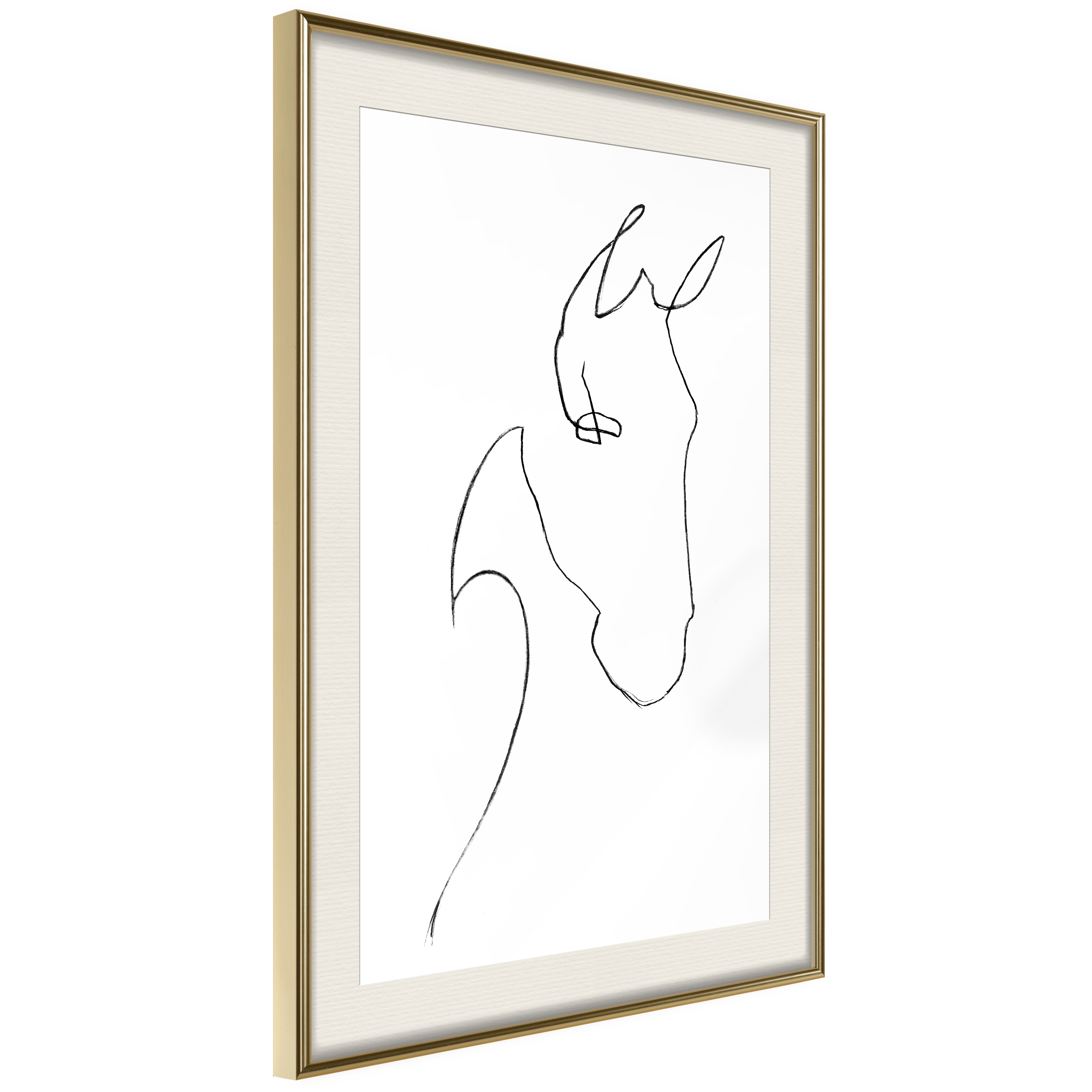 Poster - Sketch of a Horse's Head - 40x60