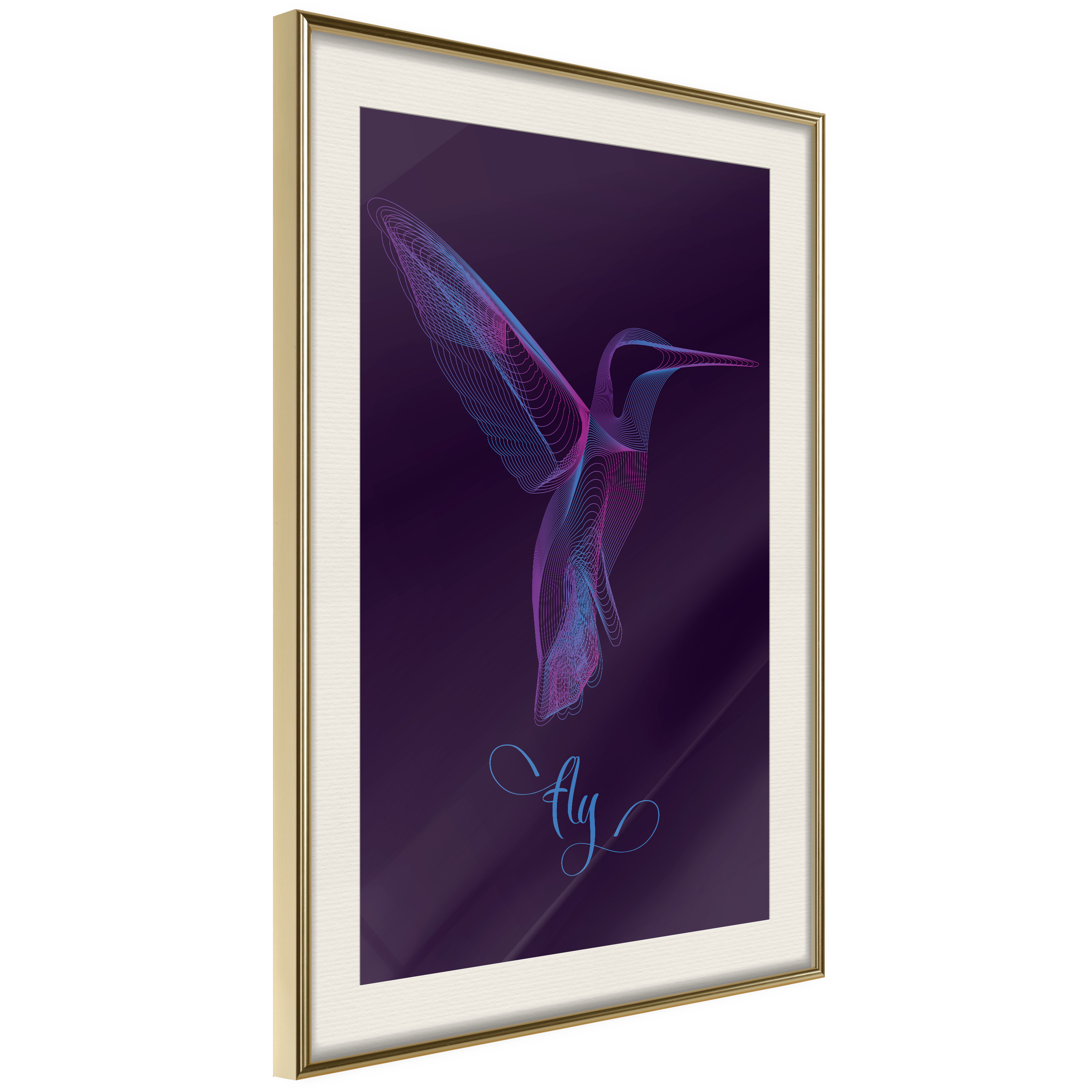 Poster - Fluorescent Hummingbird  - 40x60