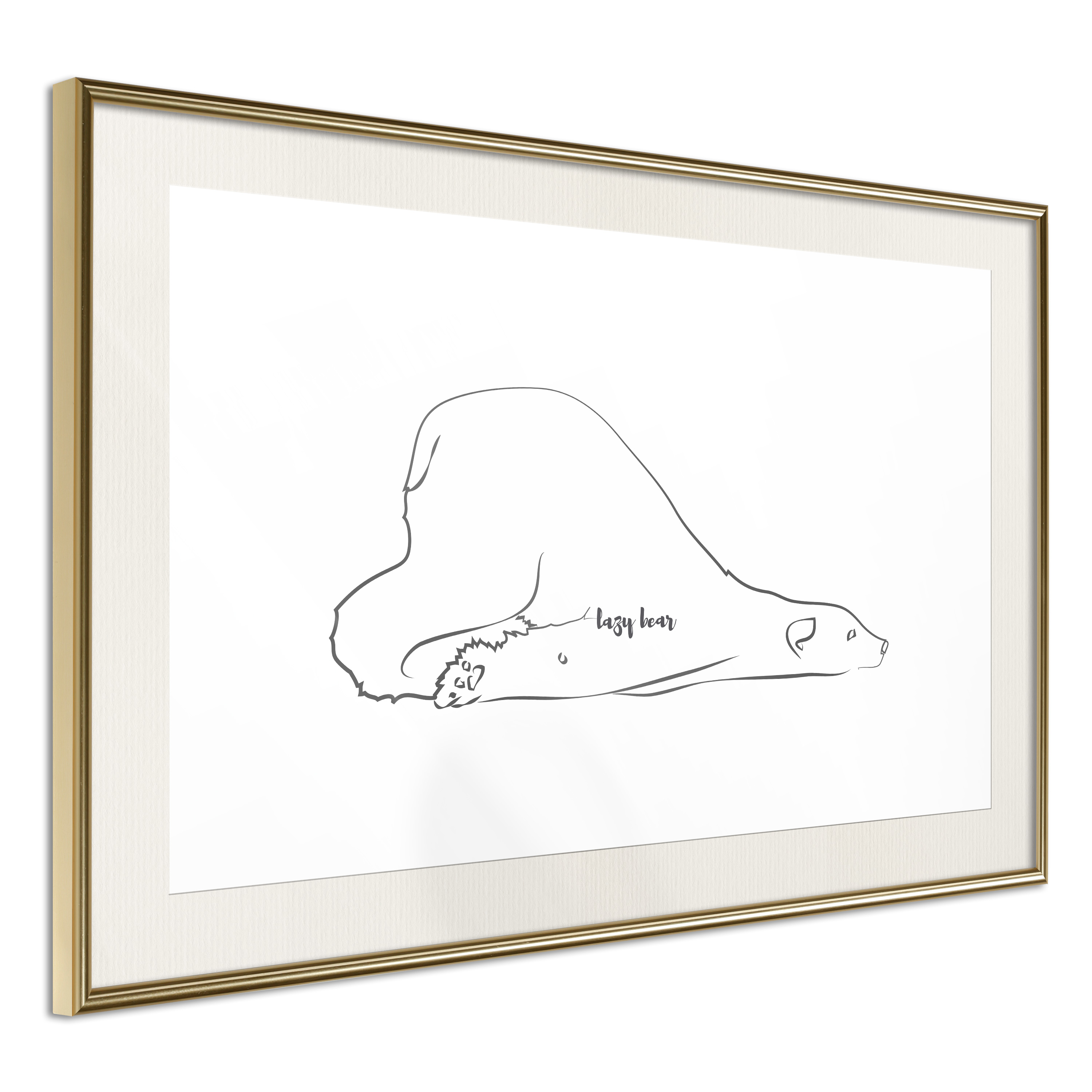 Poster - Resting Polar Bear - 30x20