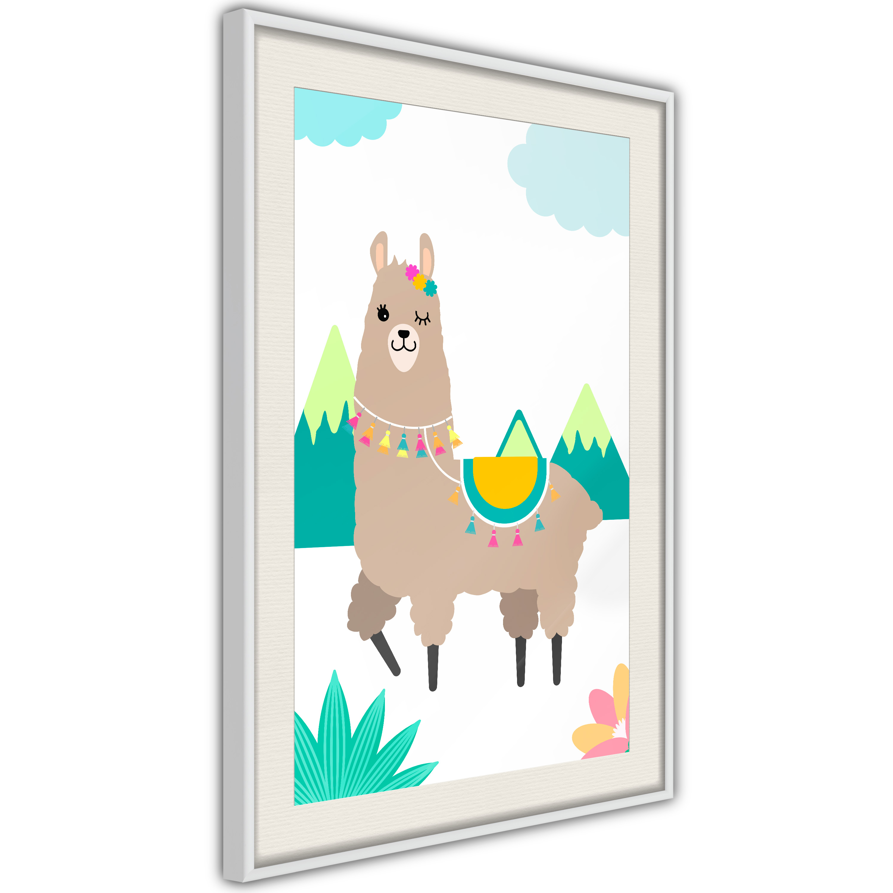 Poster - Playful Llama - 40x60
