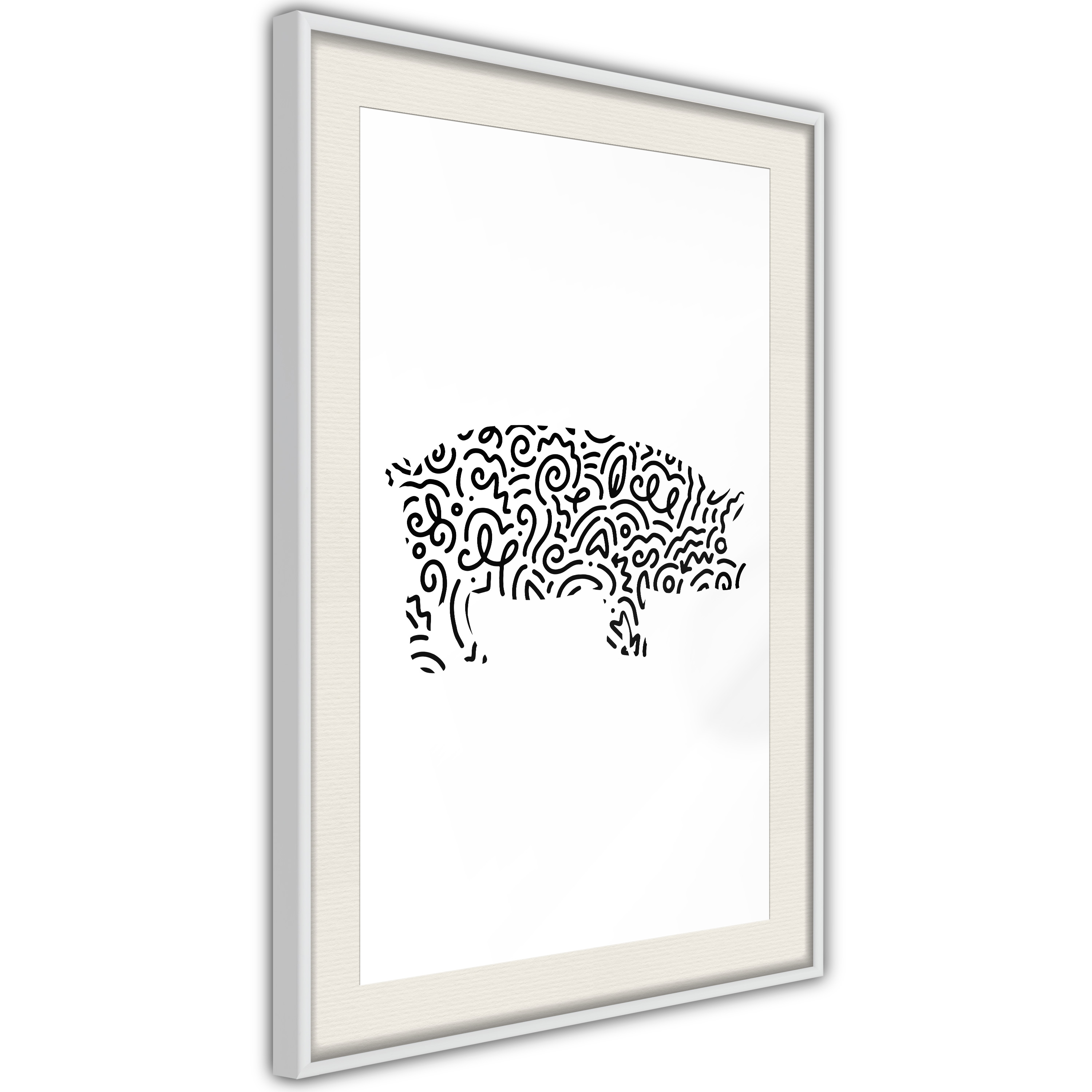 Poster - Curly Pig  - 40x60