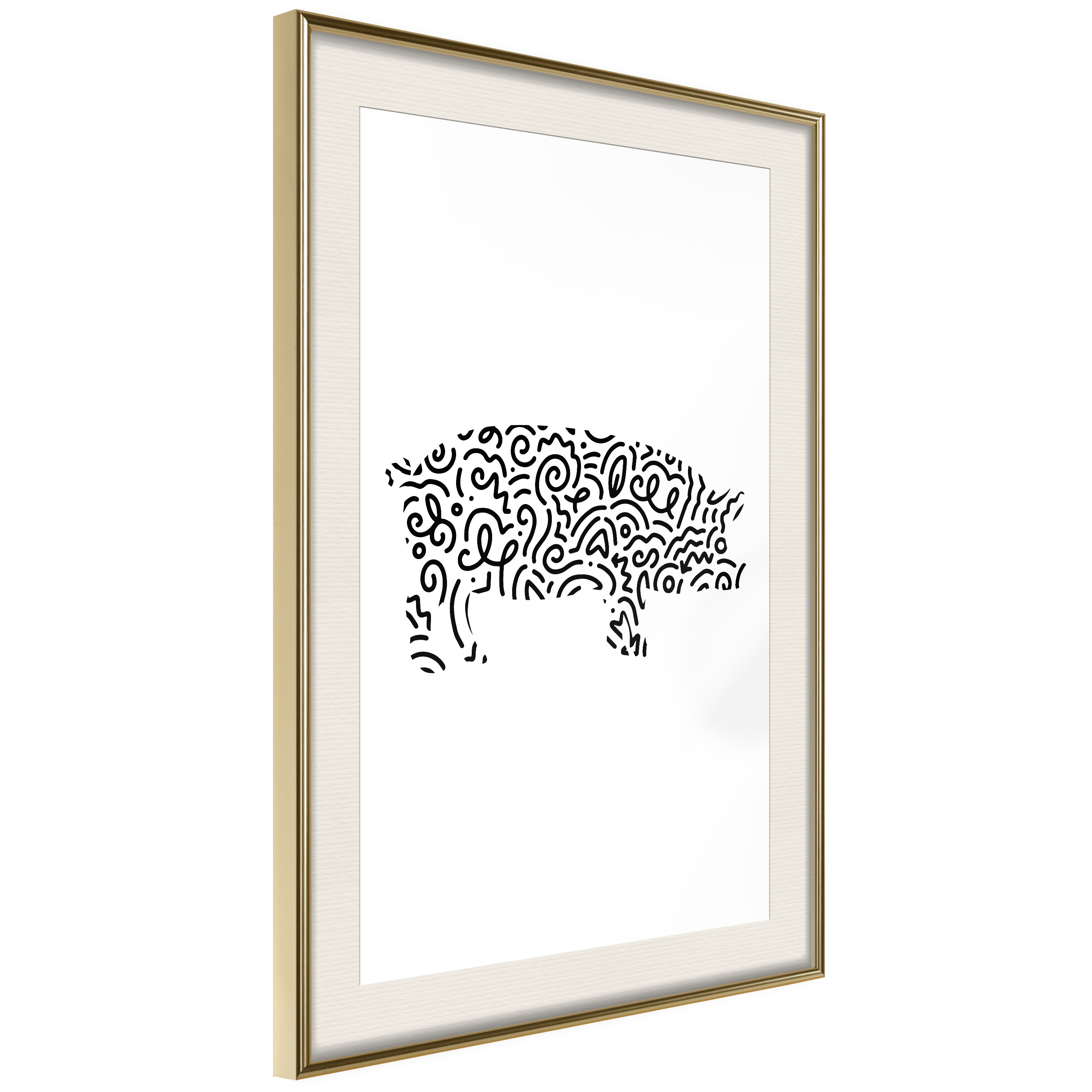 Poster - Curly Pig  - 30x45