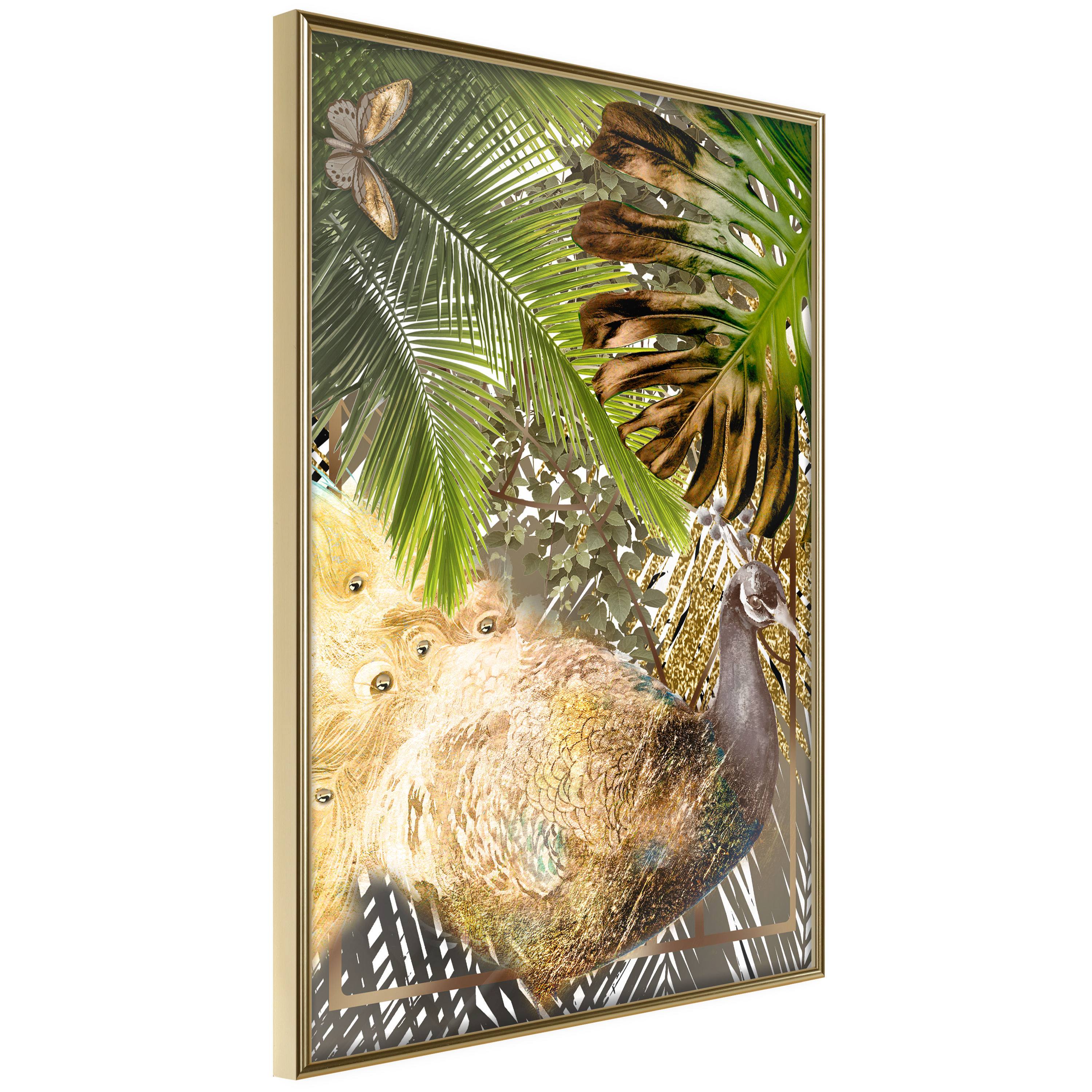 Poster - Fairy-Tale Peacock in the Jungle - 30x45