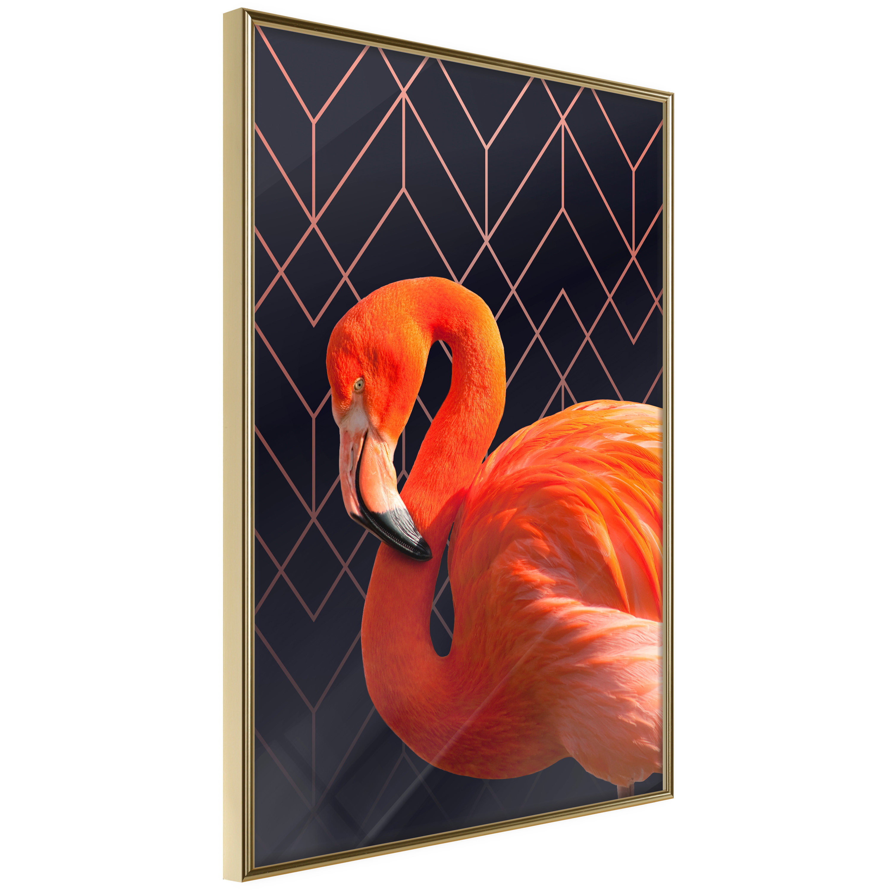 Poster - Orange Flamingo - 30x45