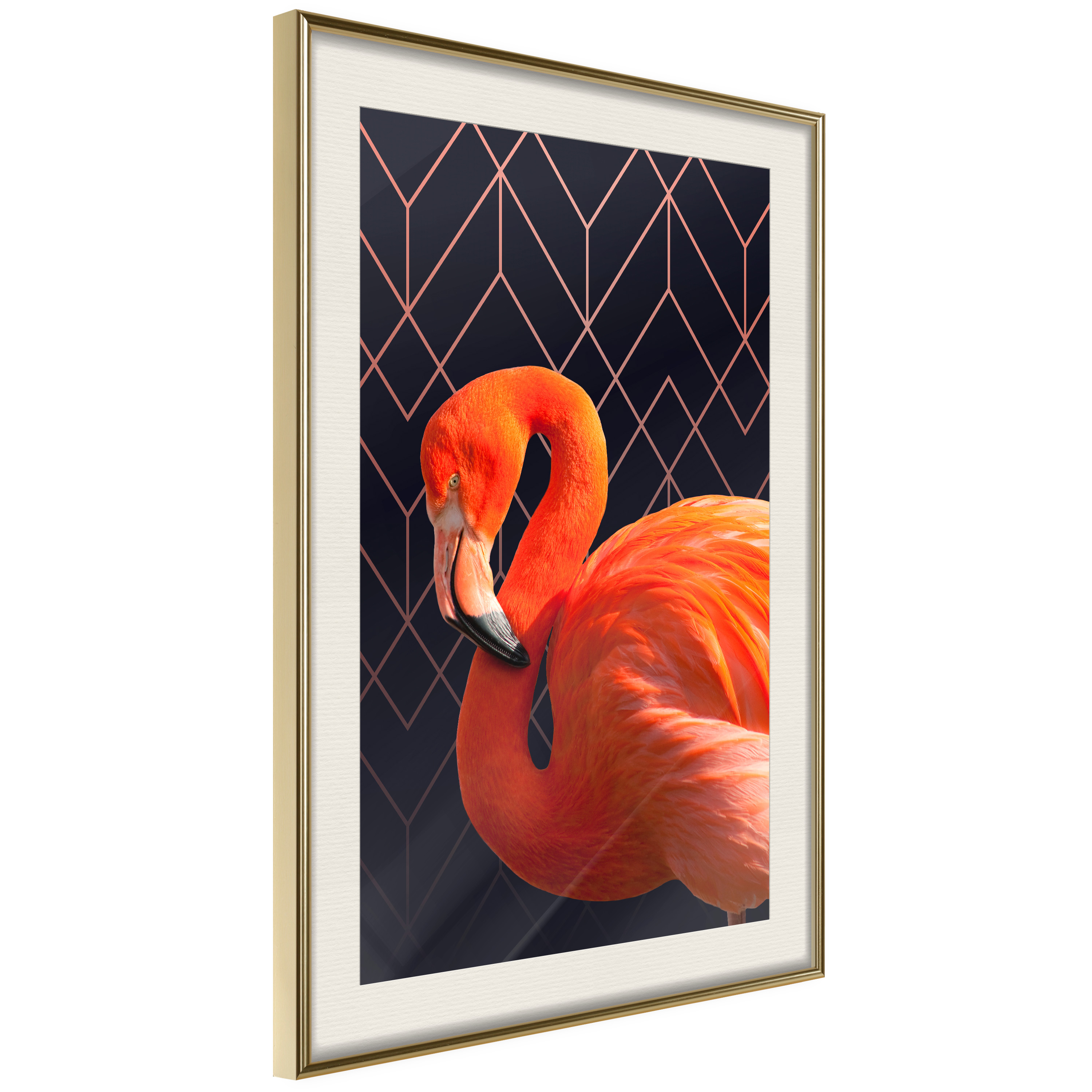 Poster - Orange Flamingo - 40x60