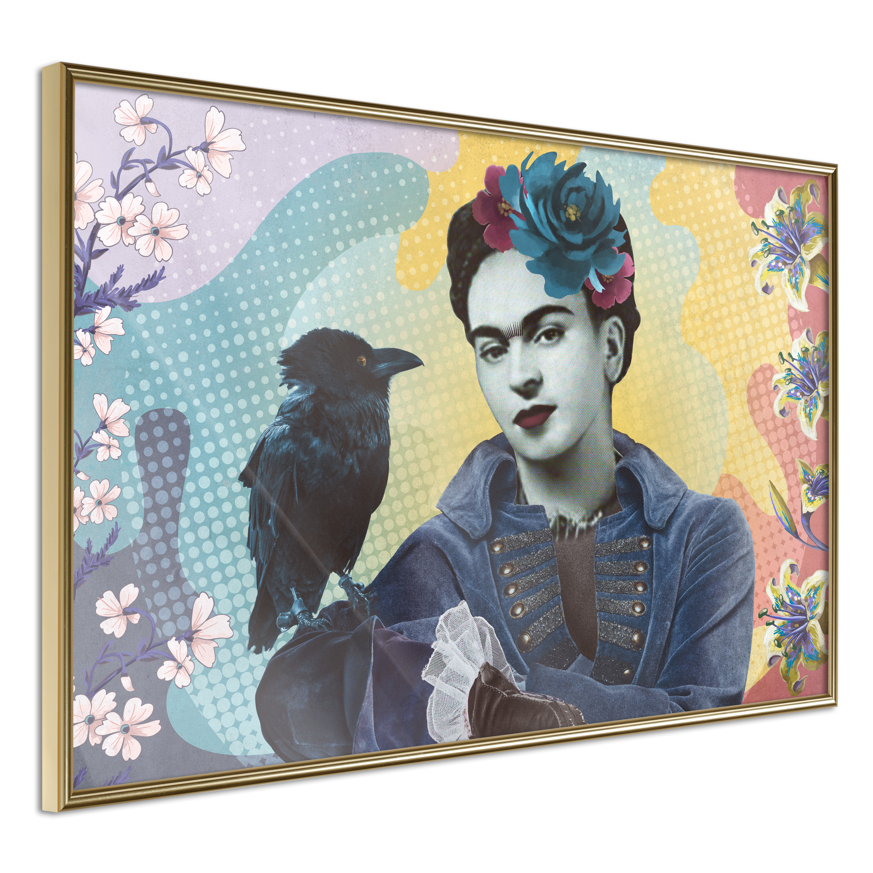 Poster - Frida with a Raven - 45x30