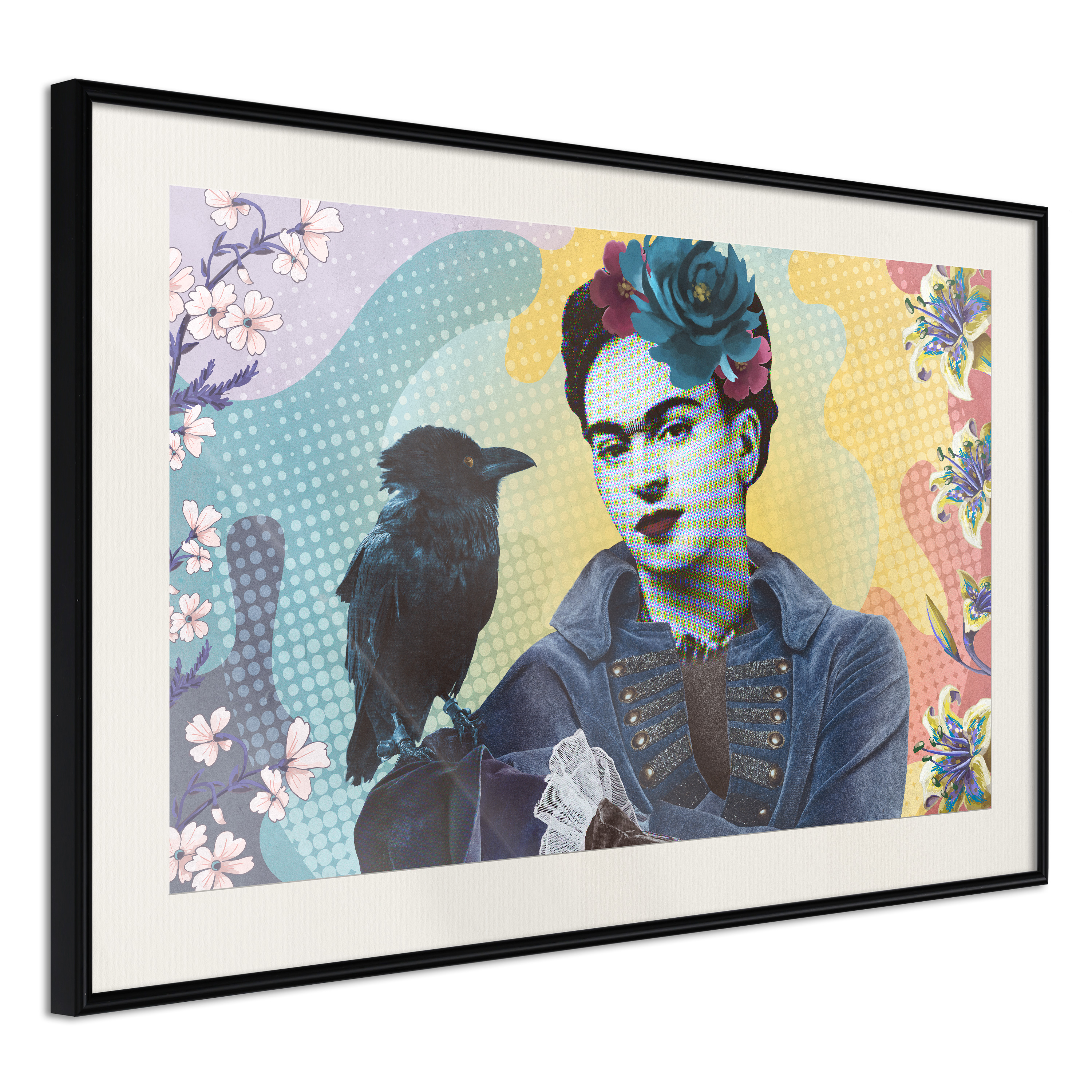 Poster - Frida with a Raven - 30x20