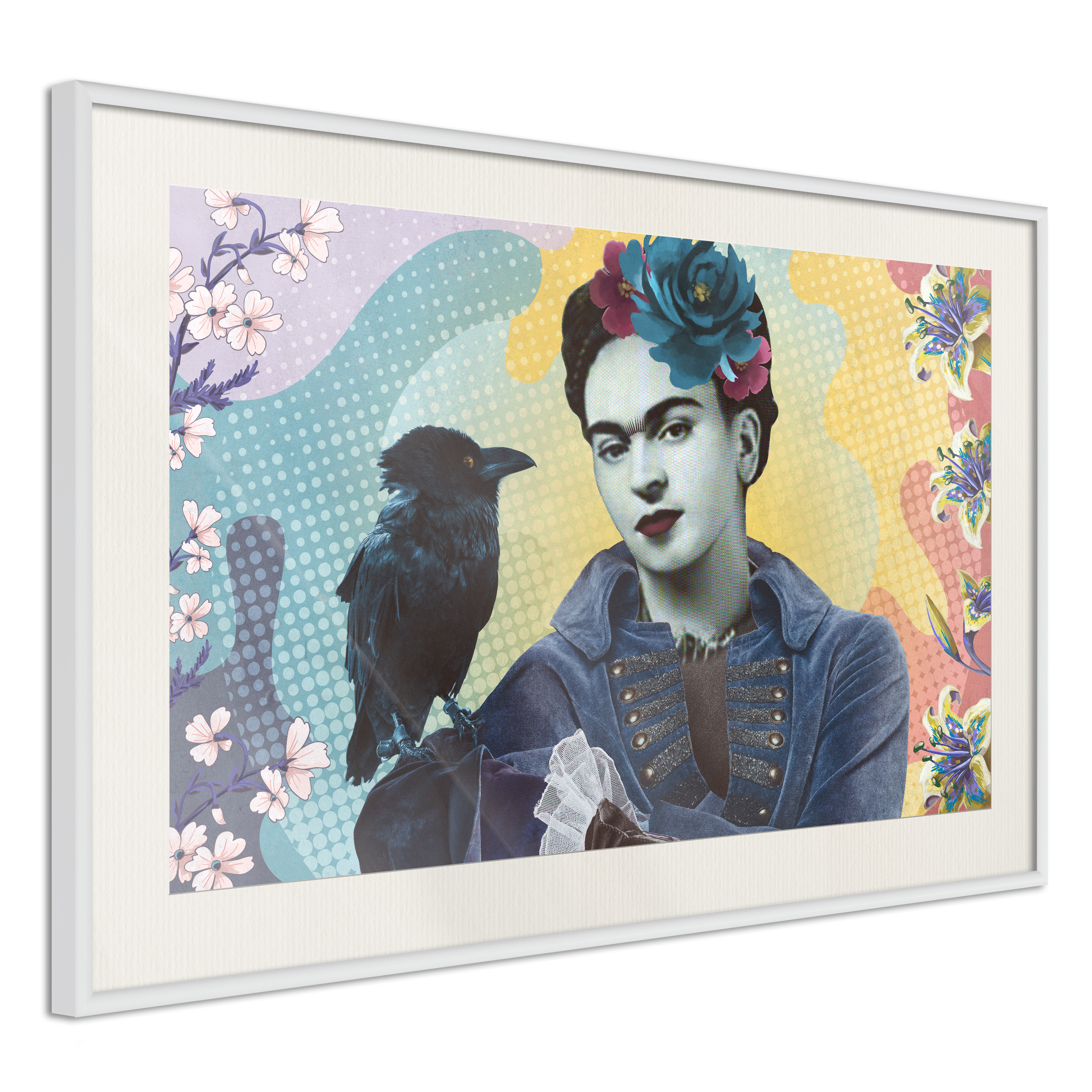Poster - Frida with a Raven - 30x20