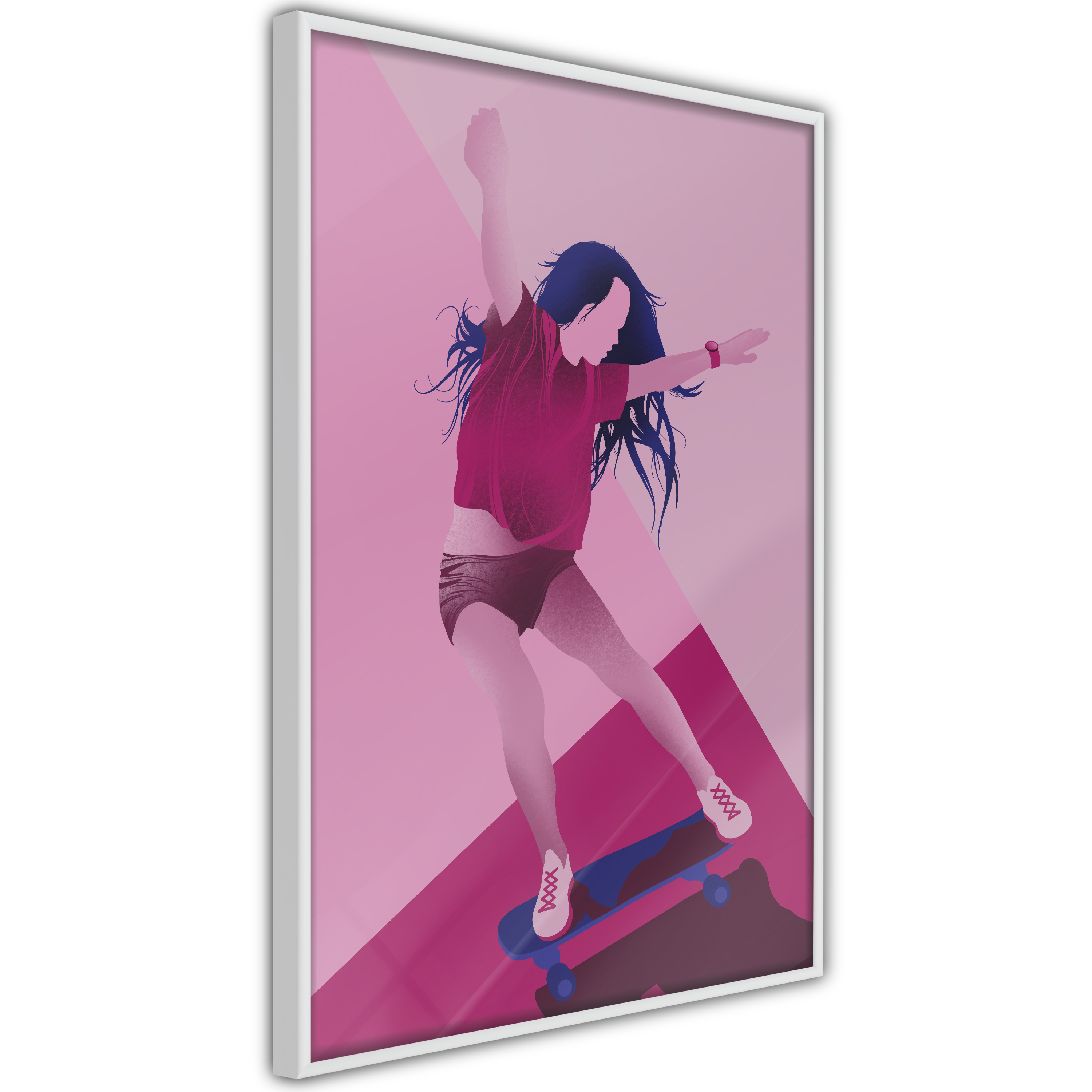 Poster - Girl on a Skateboard - 30x45