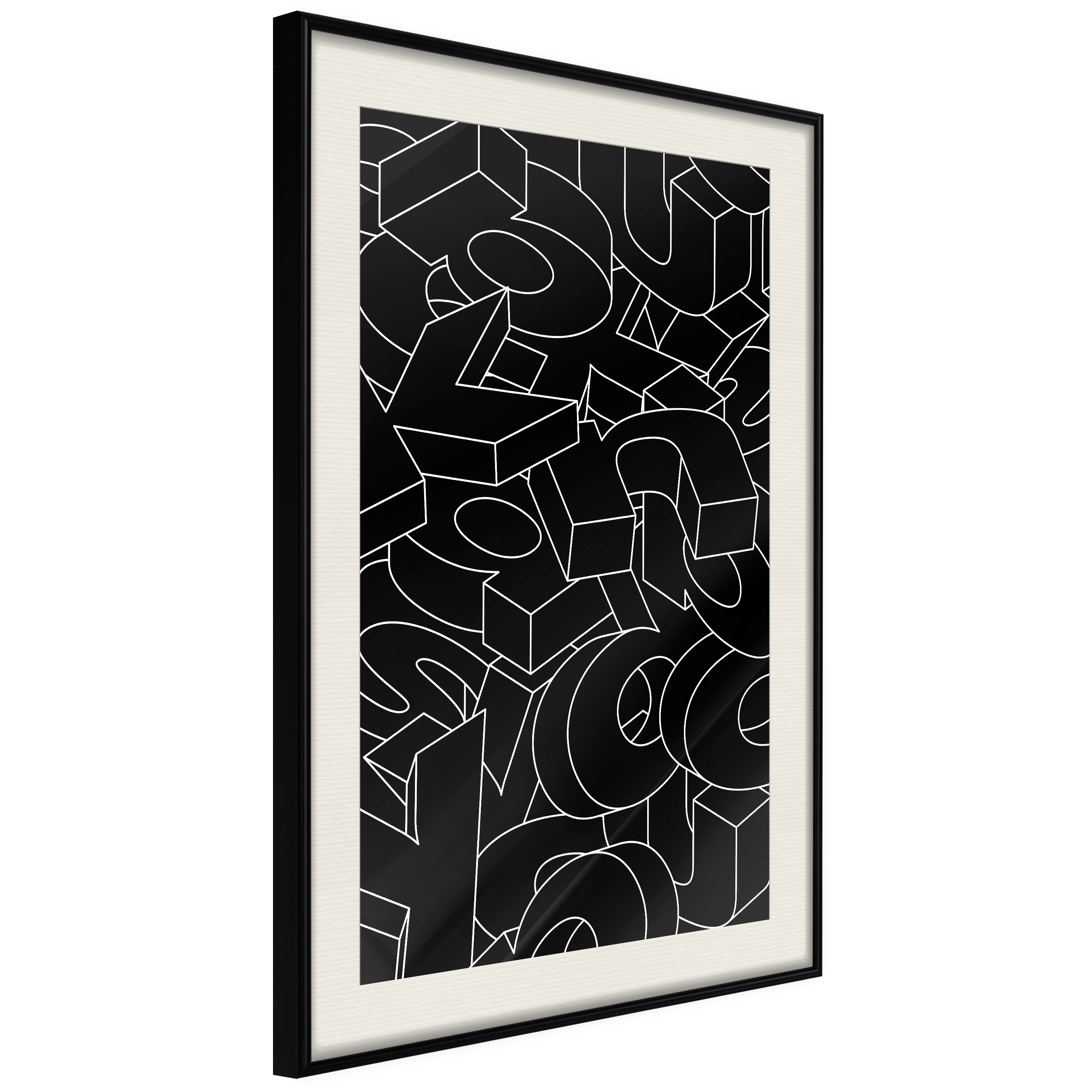 Poster - Scattered Letters - 40x60