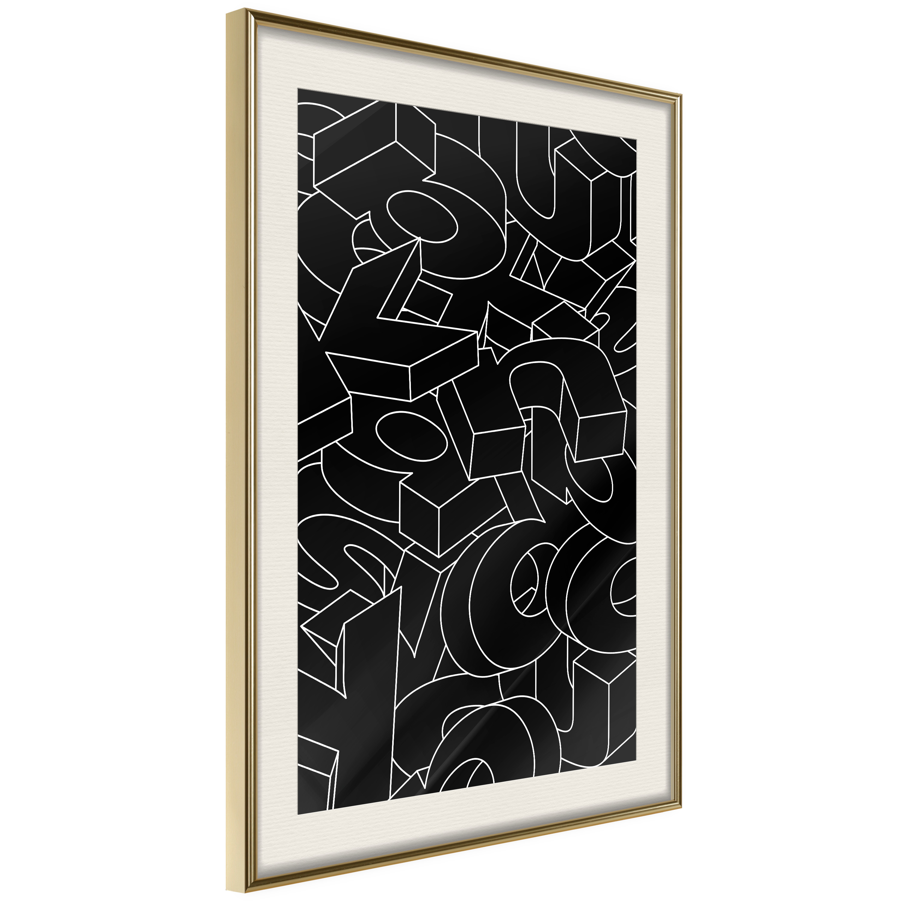 Poster - Scattered Letters - 30x45
