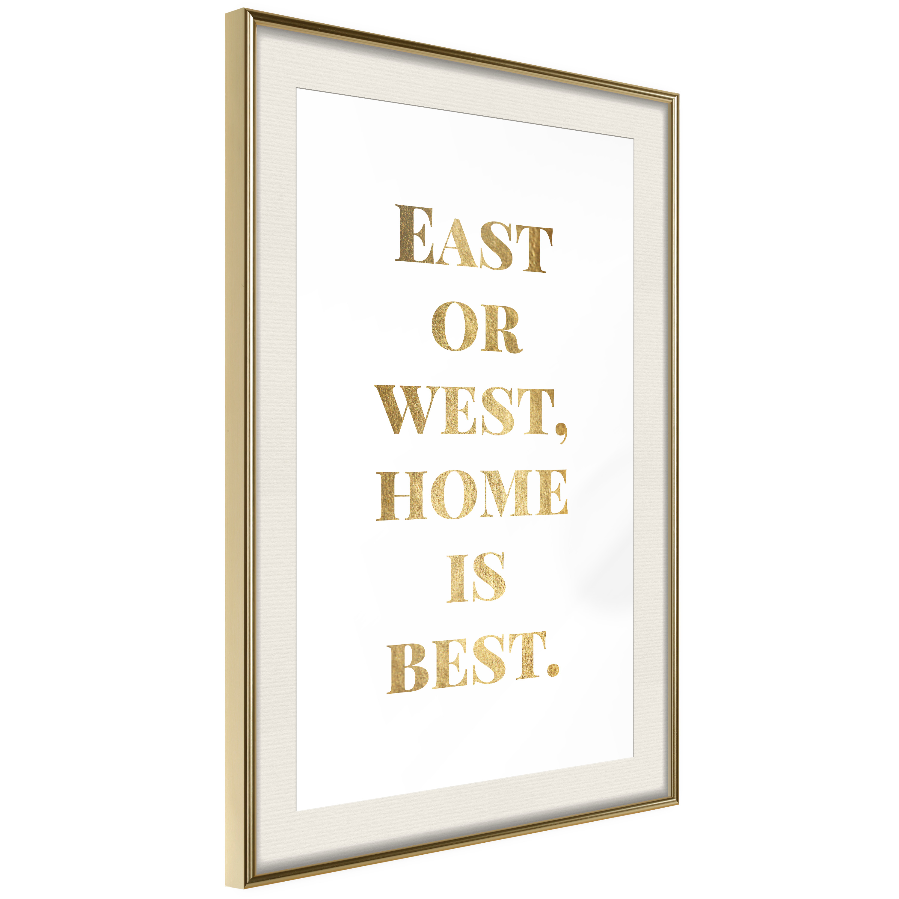 Poster - Home Is Best (Gold) - 40x60