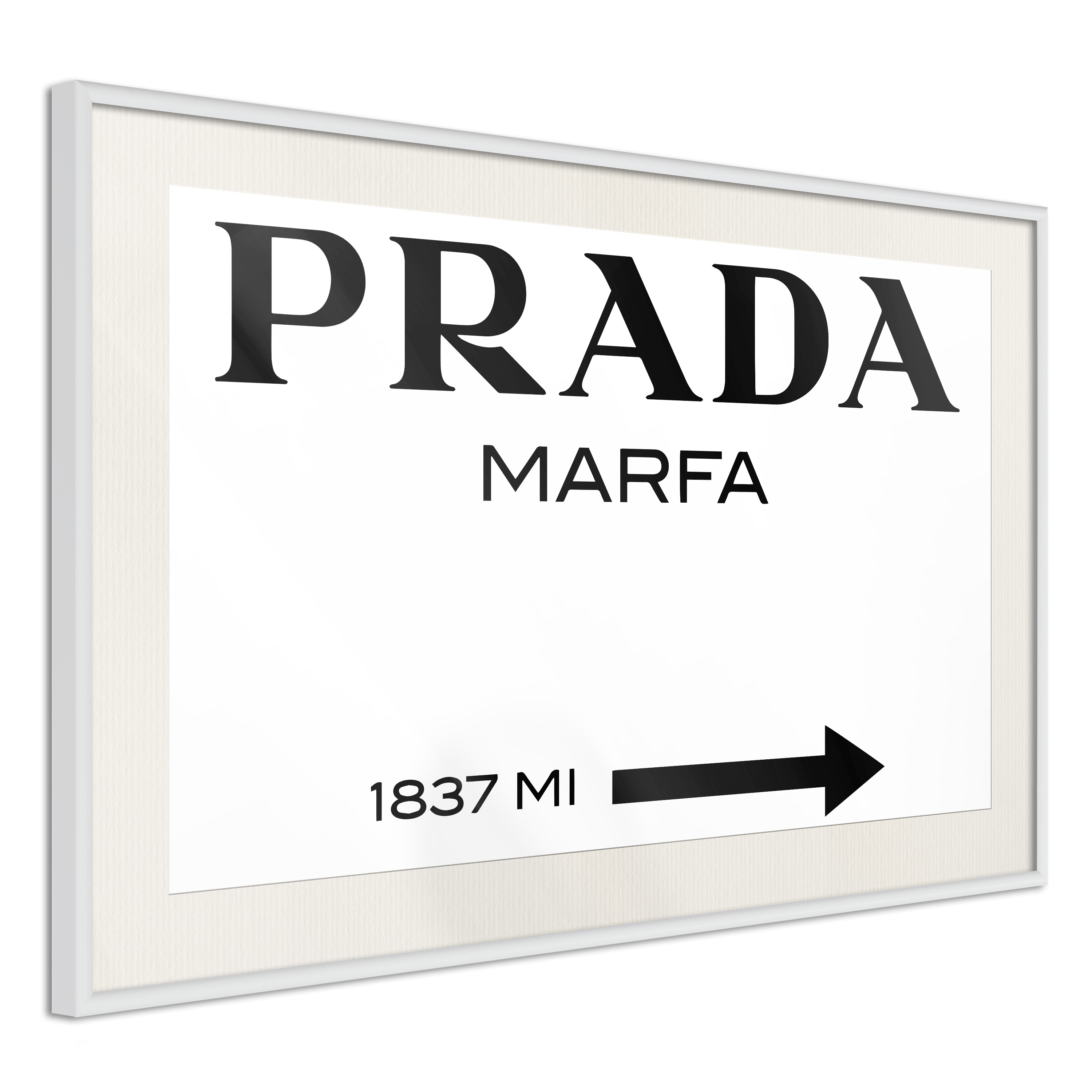 Poster - Prada (White) - 45x30
