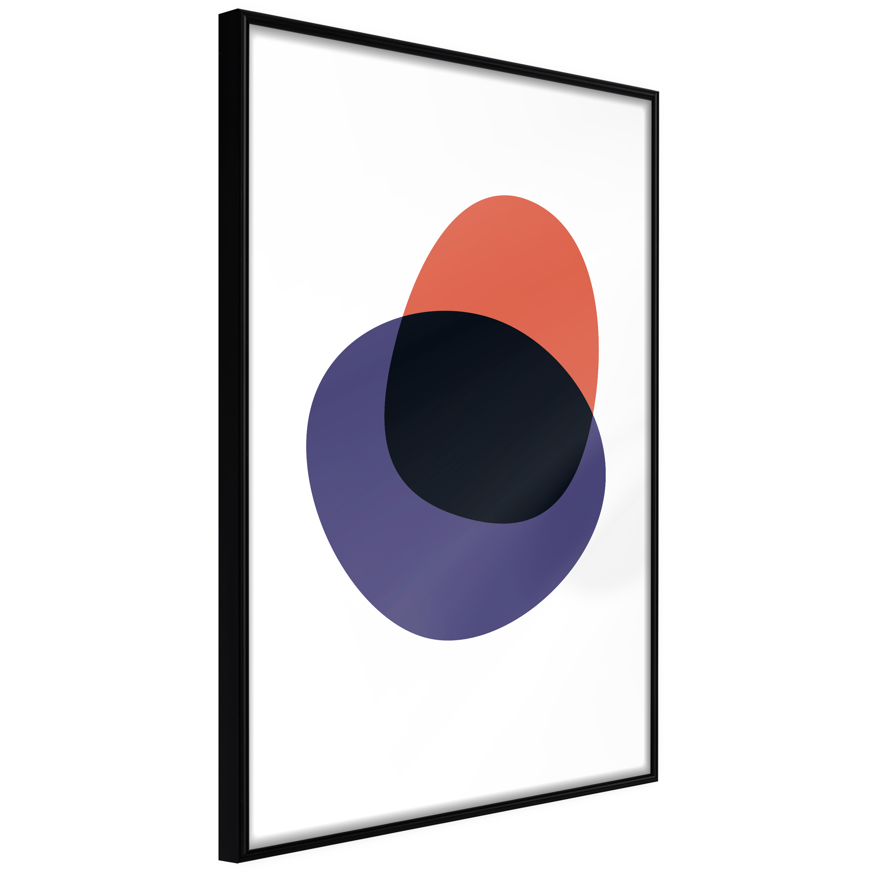 Poster - White, Orange, Violet and Black - 20x30