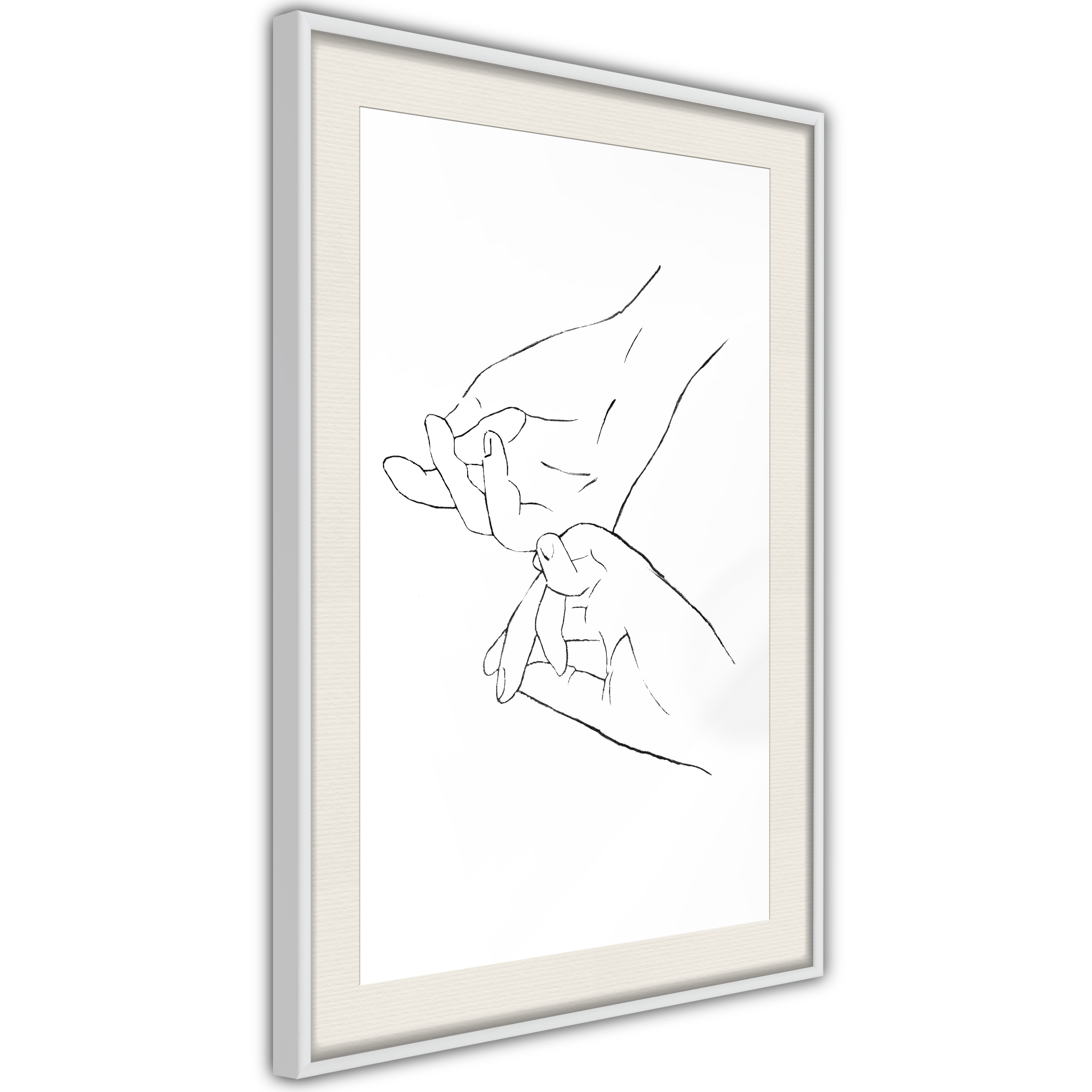 Poster - Joined Hands (White) - 40x60
