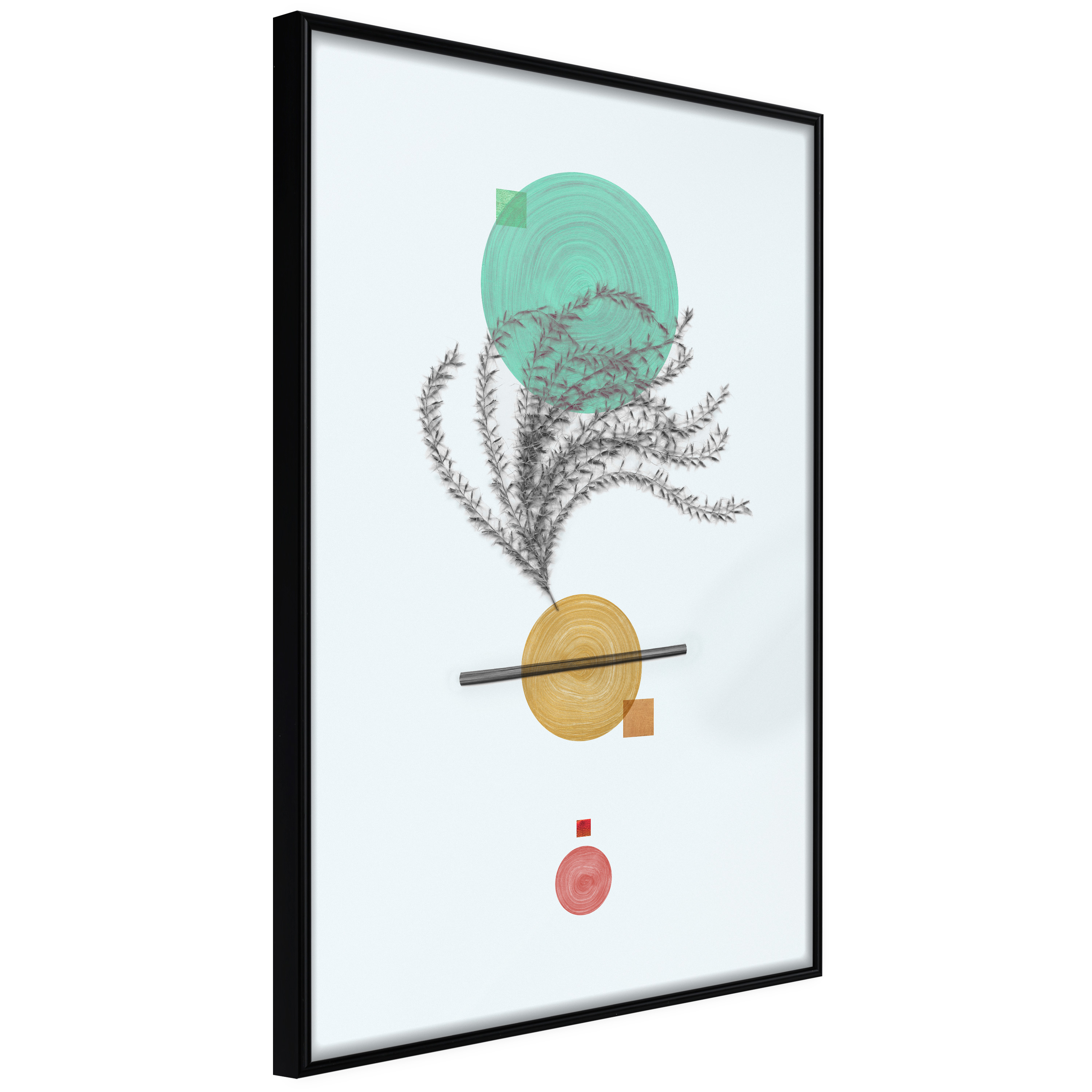 Poster - Geometric Installation with a Plant - 40x60