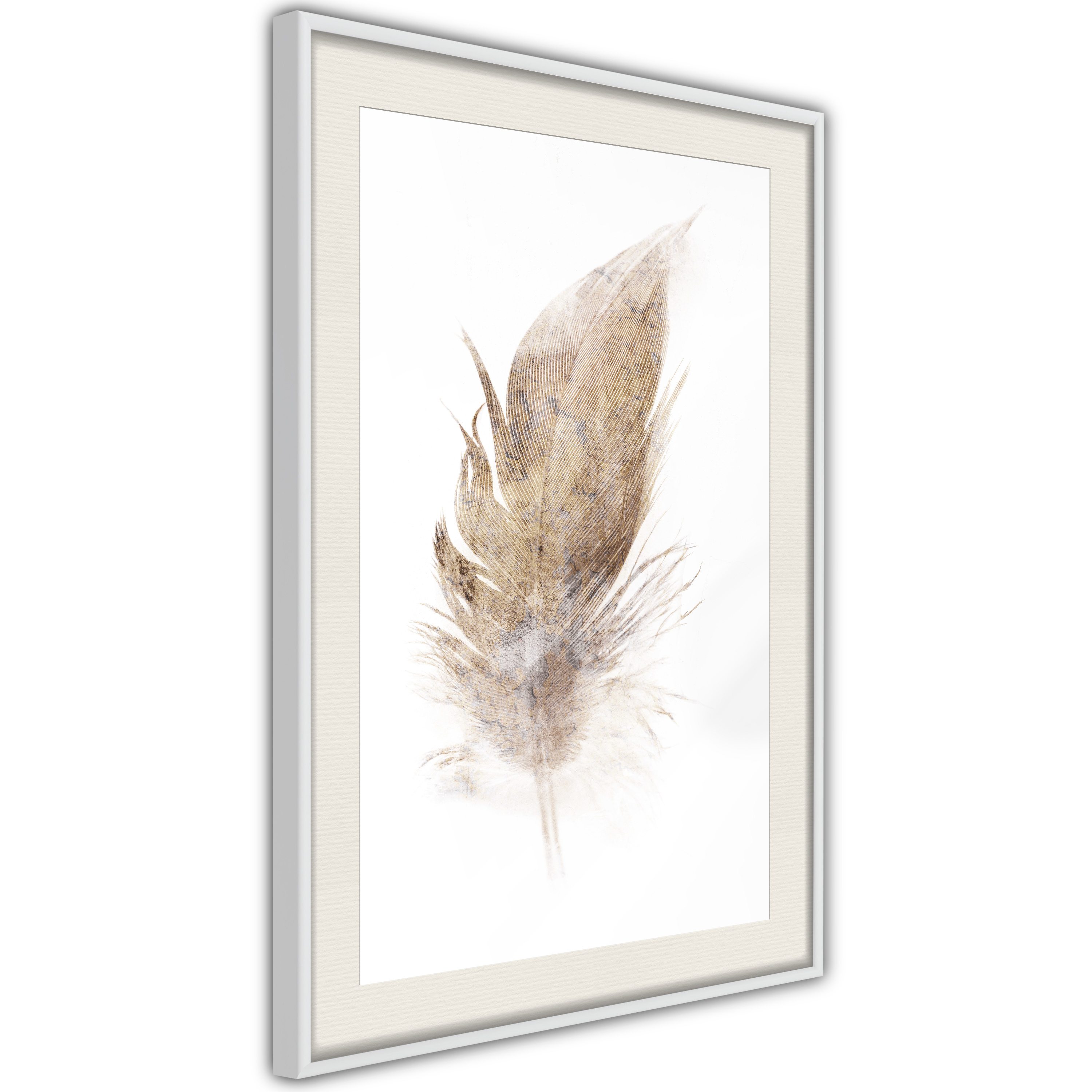 Poster - Lost Feather (Beige) - 40x60