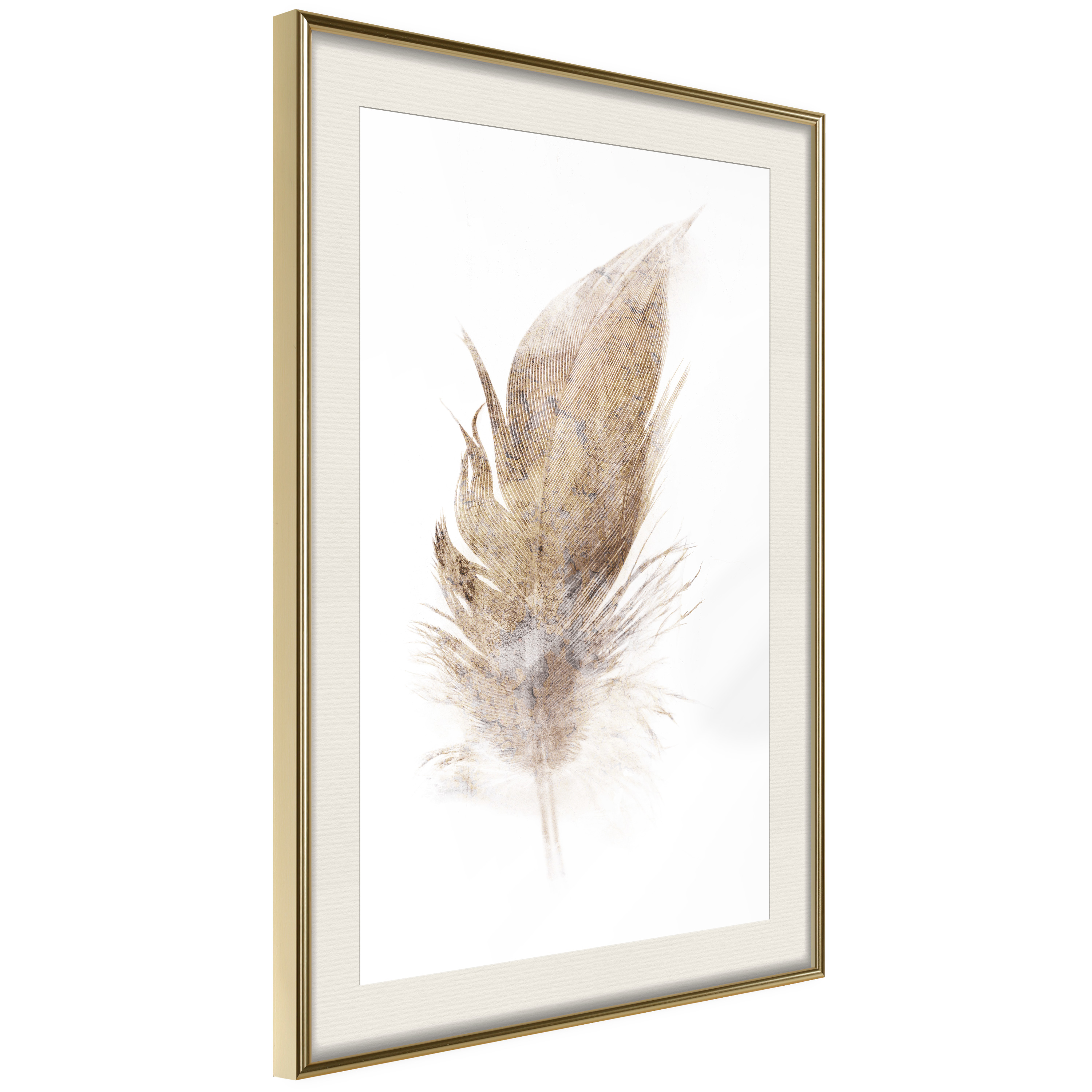 Poster - Lost Feather (Beige) - 30x45