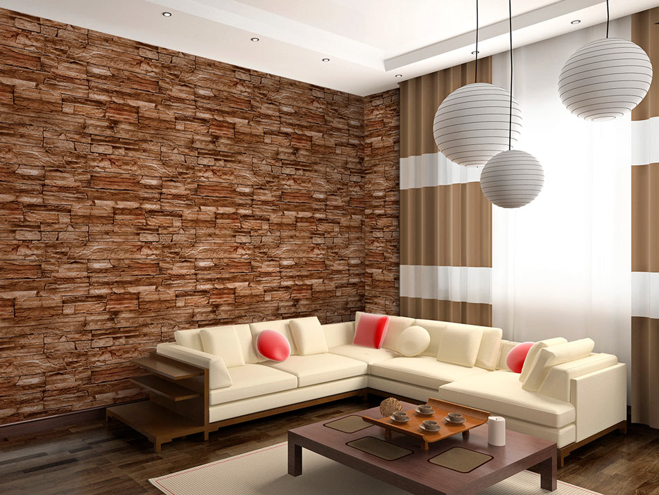 Wallpaper 3D Peel and Stick Self-Adhesive Wall Mural Stone f-A-0020-j-b ...