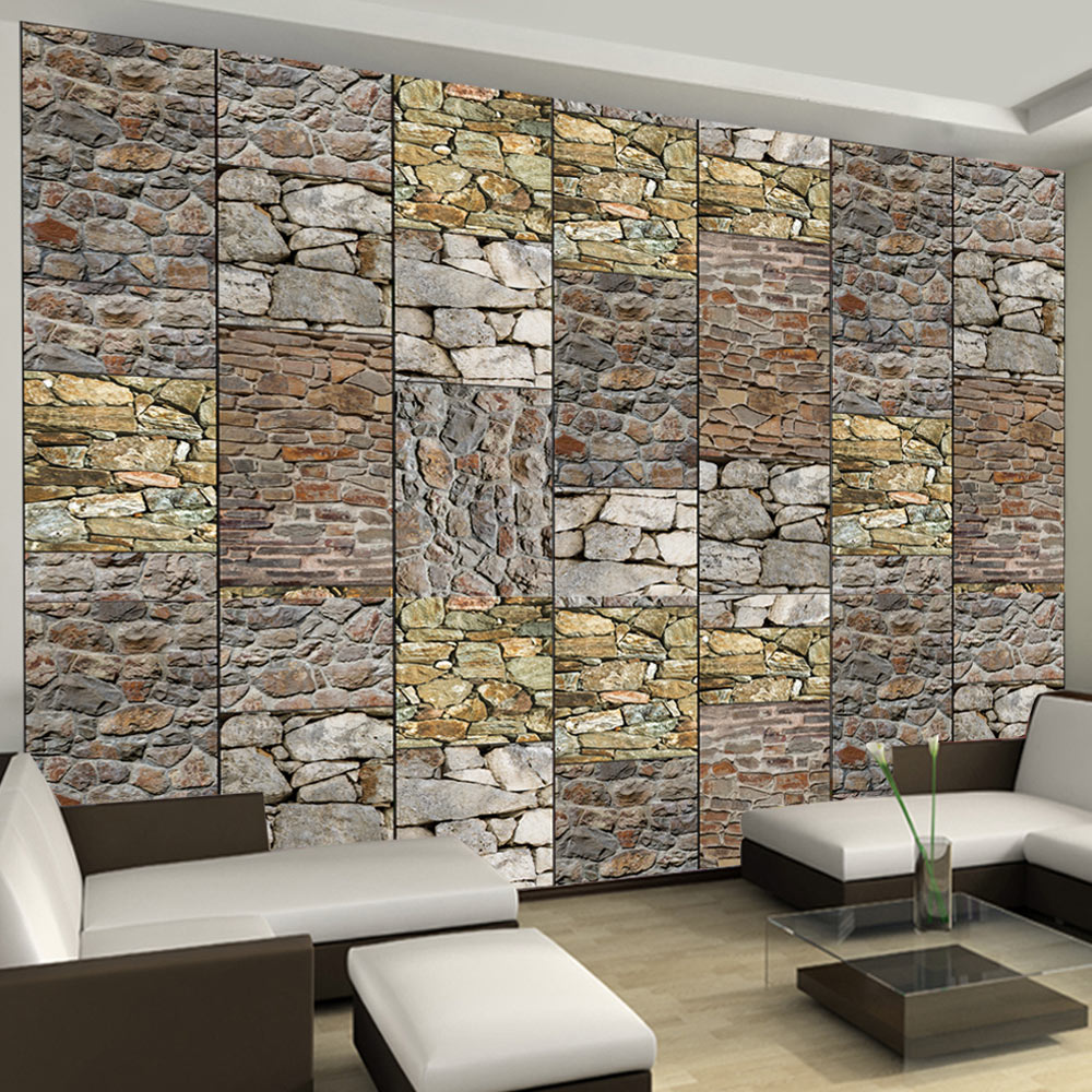 Wallpaper - Puzzle with stones - 50x1000